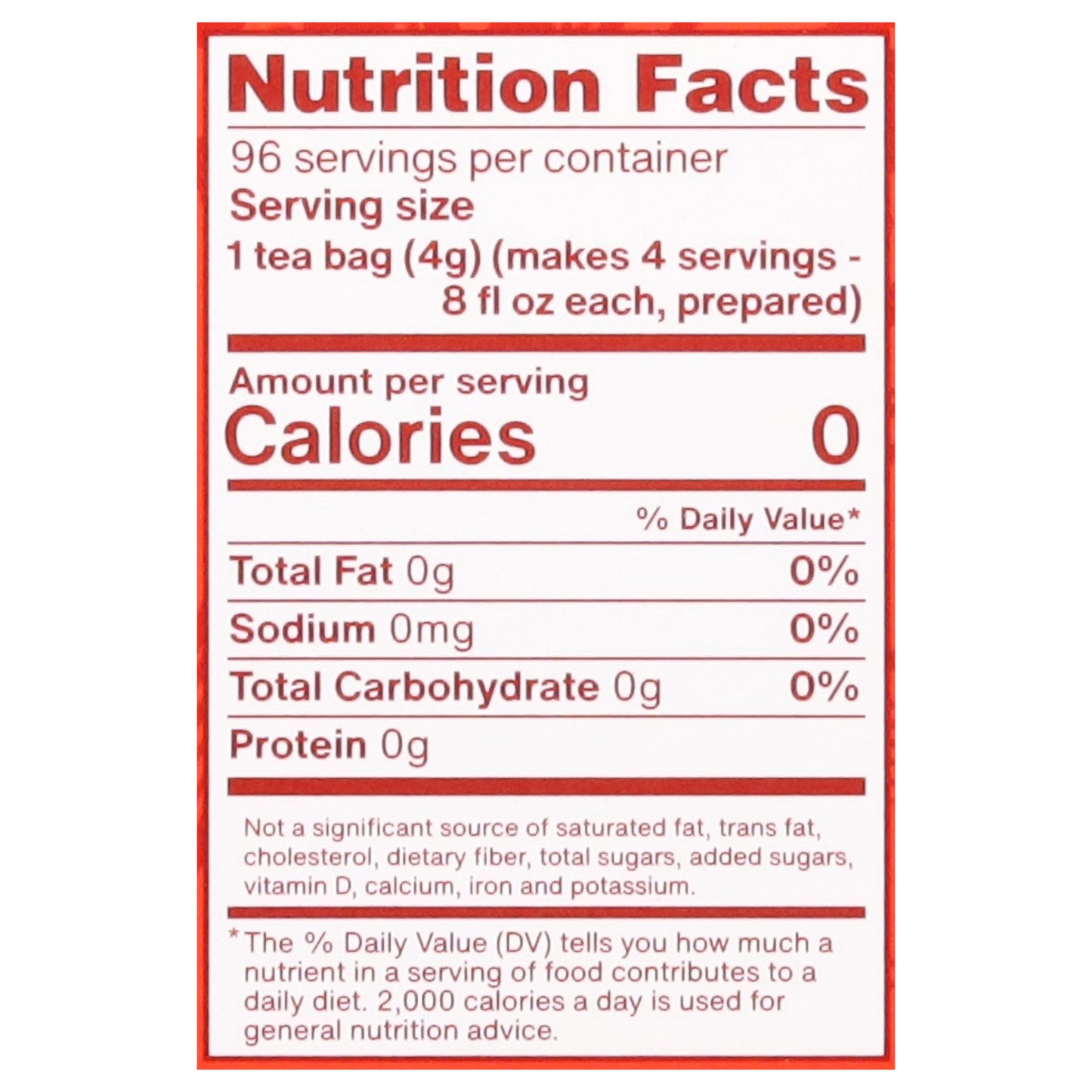 Luzianne Green Tea Family Size 24 Tea Bags