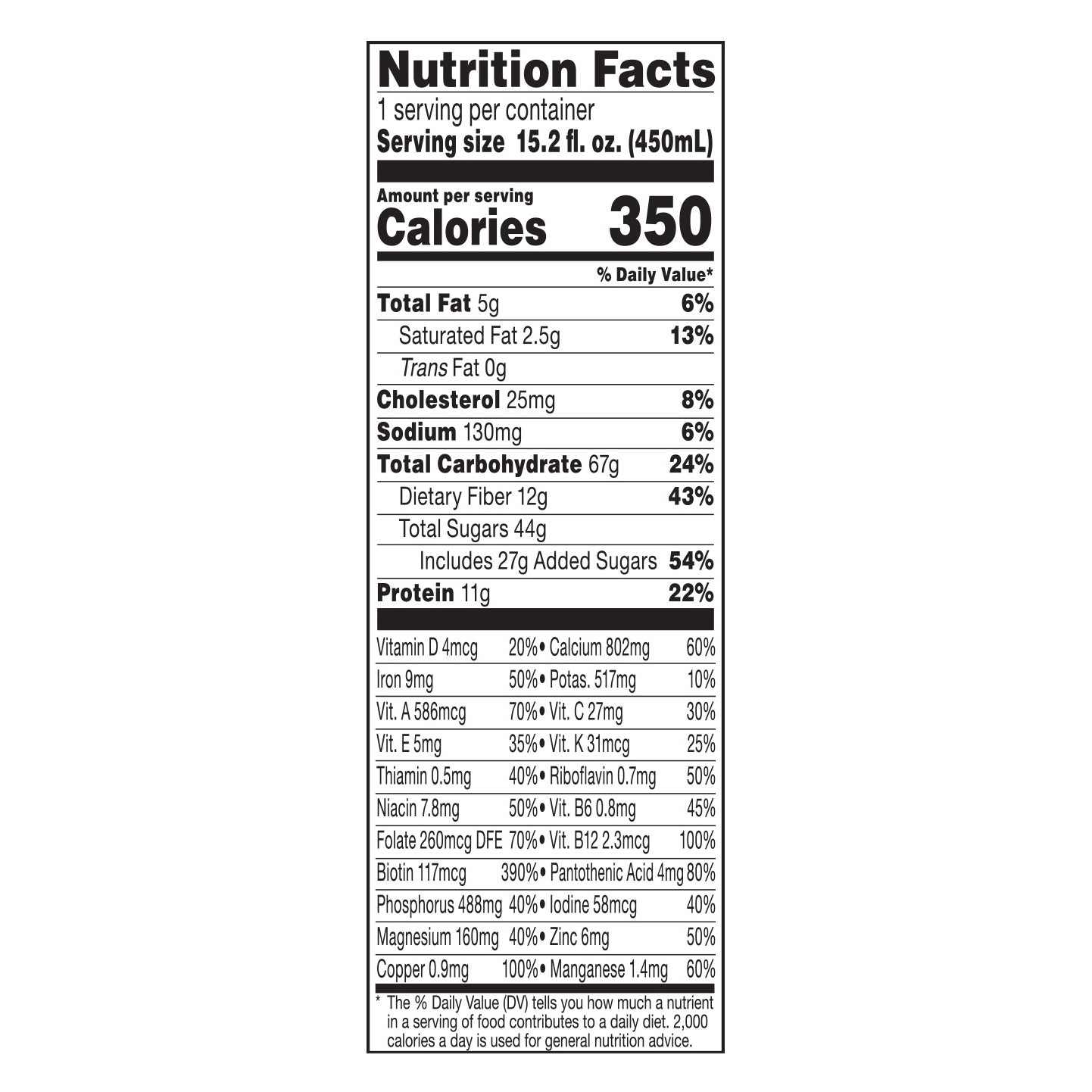 Bolthouse Farms Fruit Smoothie, Strawberry Parfait, 15.2 fl. oz. Bottle