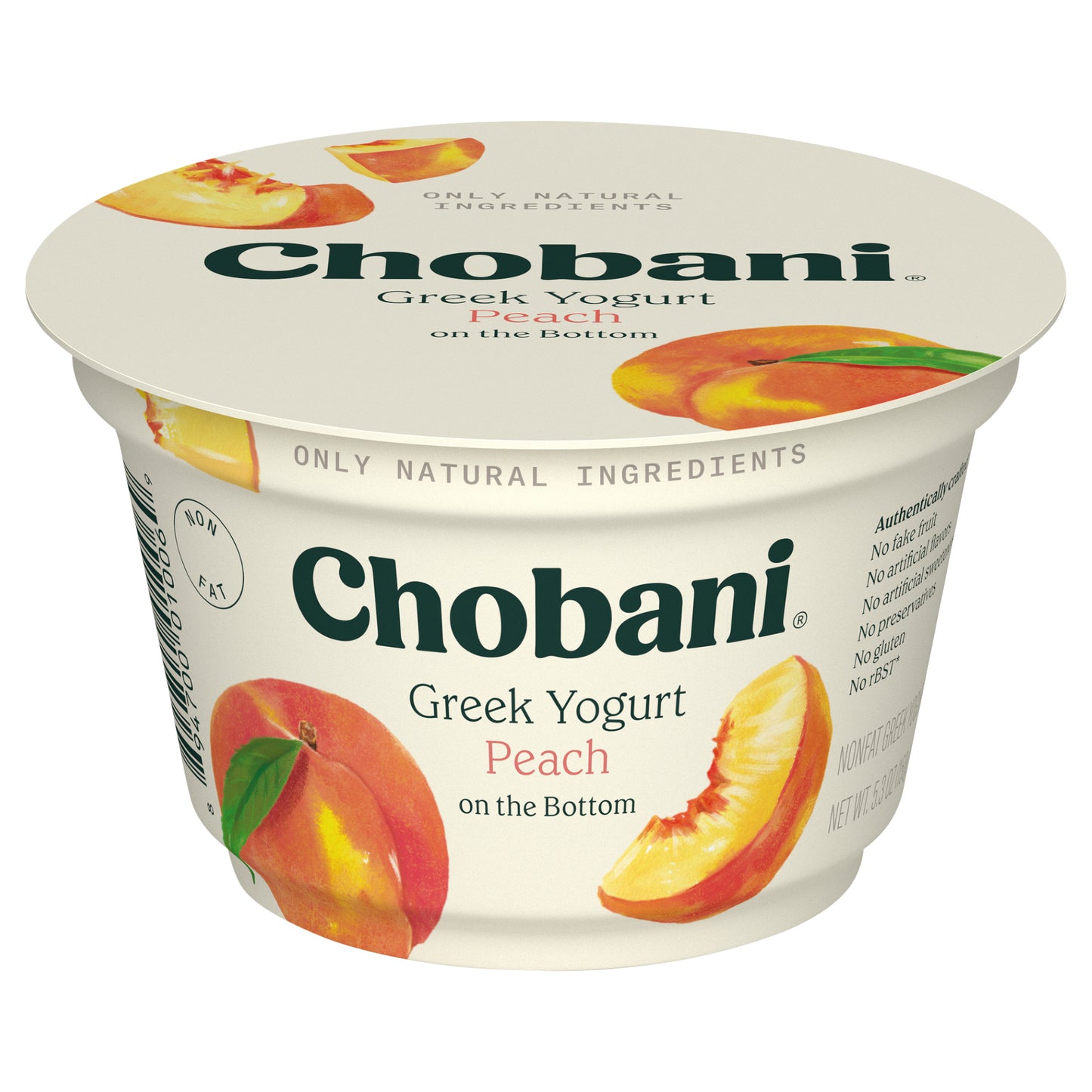 Chobani® Non-Fat Greek Yogurt Peach on the Bottom 5.3oz