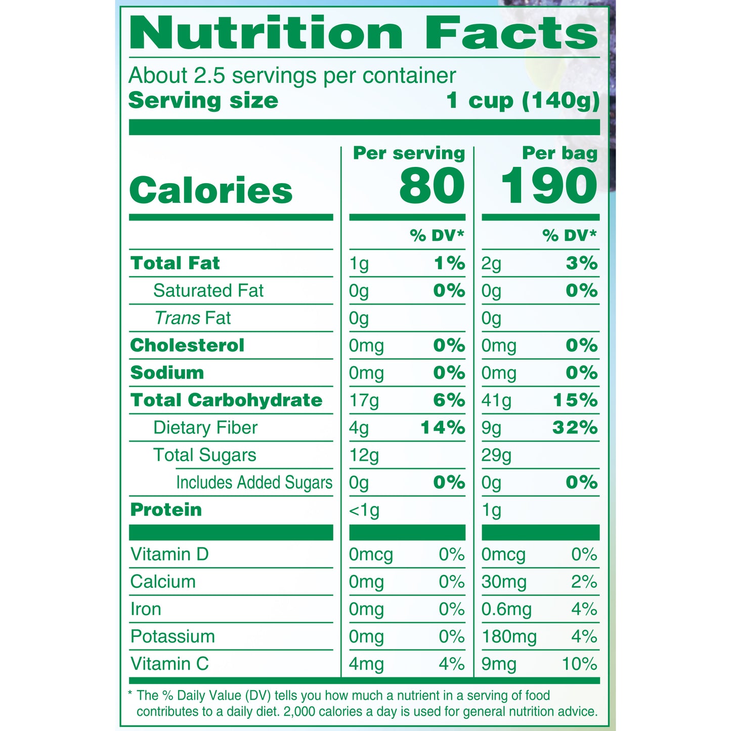 DOLE Frozen Blueberries, 12 Ounce Bag