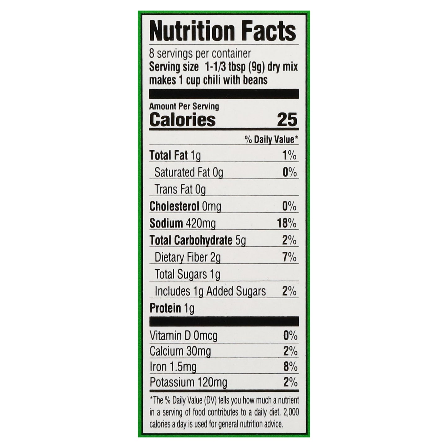 Tony Chachere's Seasoning Mix 2.5 oz