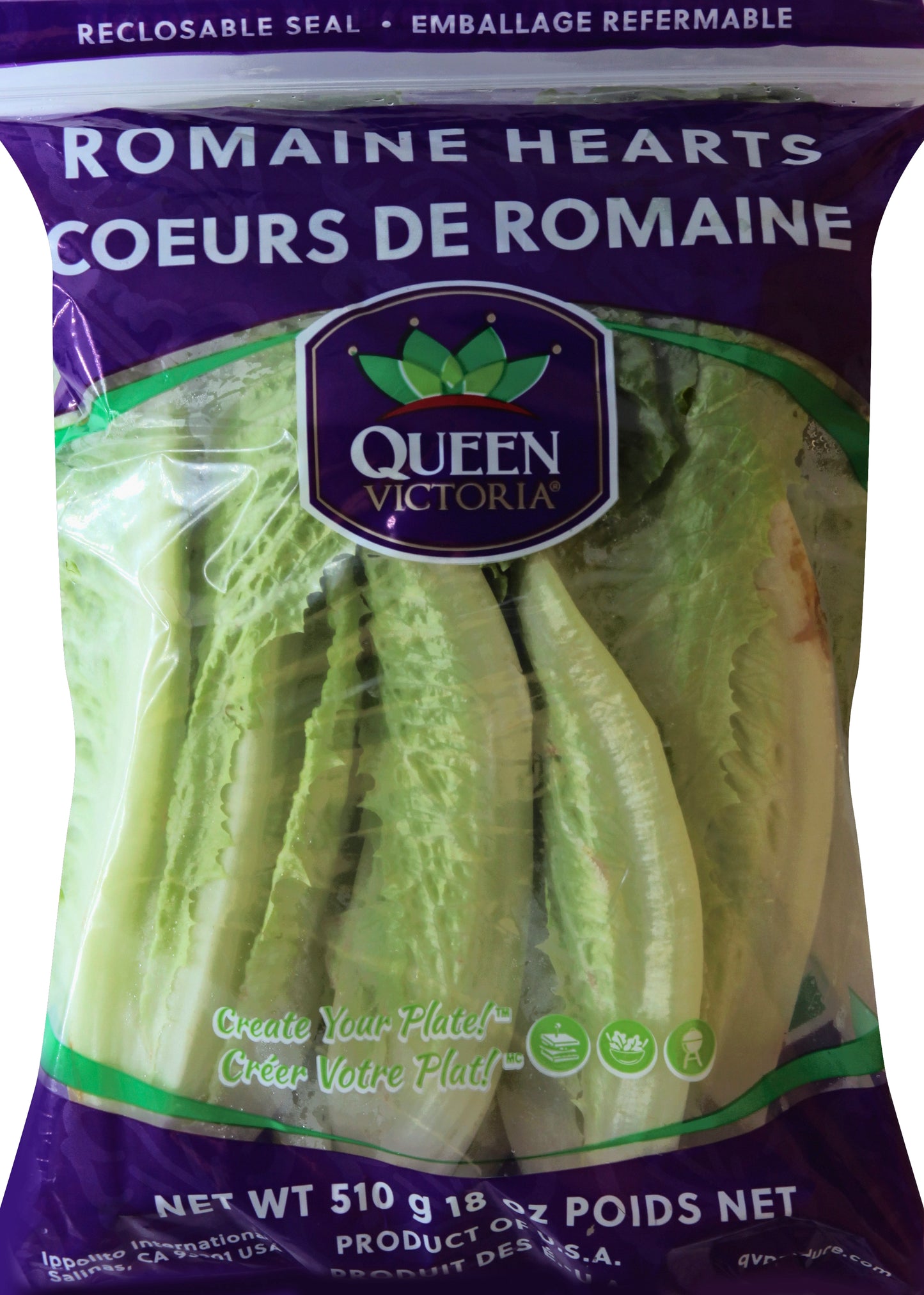 Queen Victoria QUEEN VICTORIA ROMAINE HEARTS 18 OZ