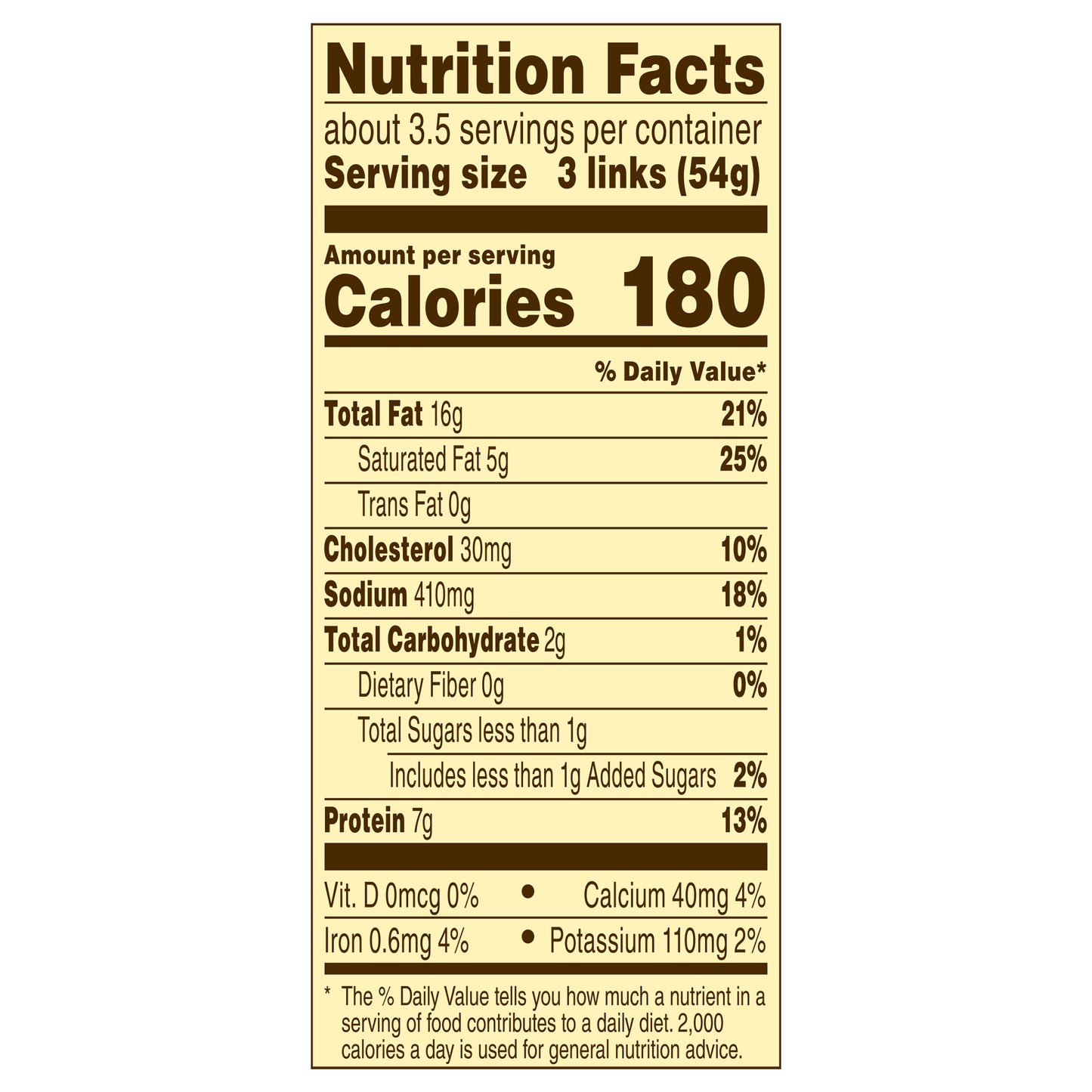 Banquet Brown 'N Serve Original Fully Cooked Sausage Links, Frozen Meat, 10 Count, 6.4 OZ