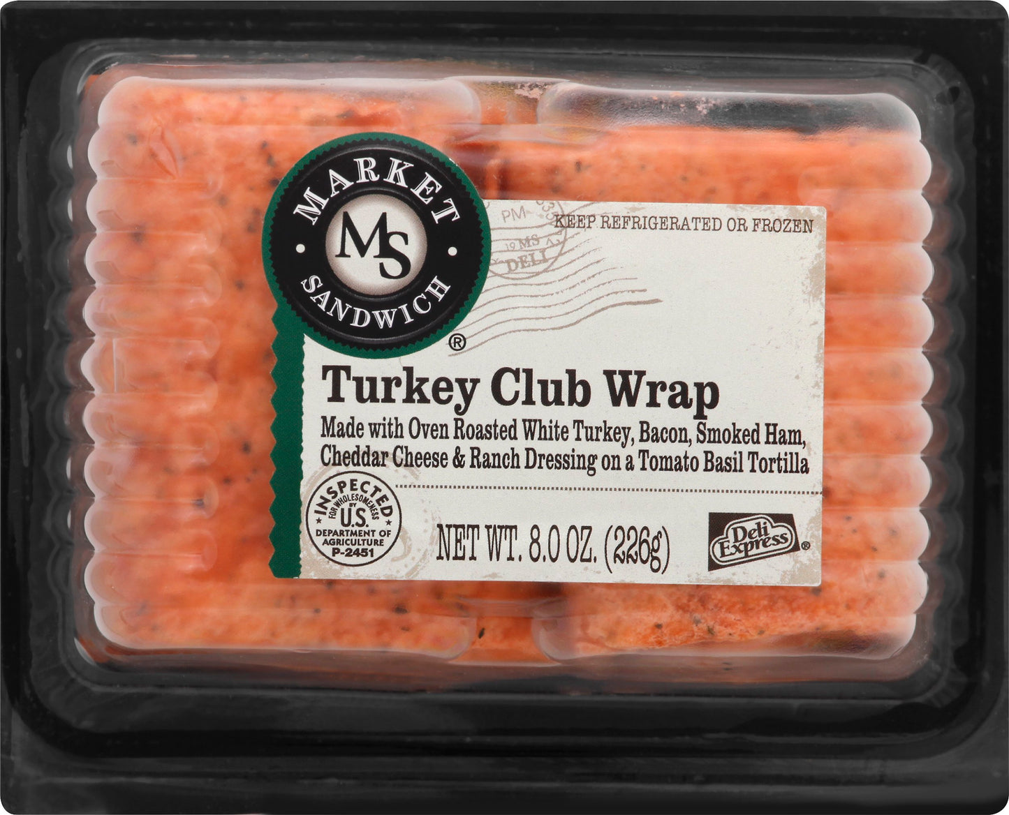 Market Sandwich Turkey Club Wrap 8 oz