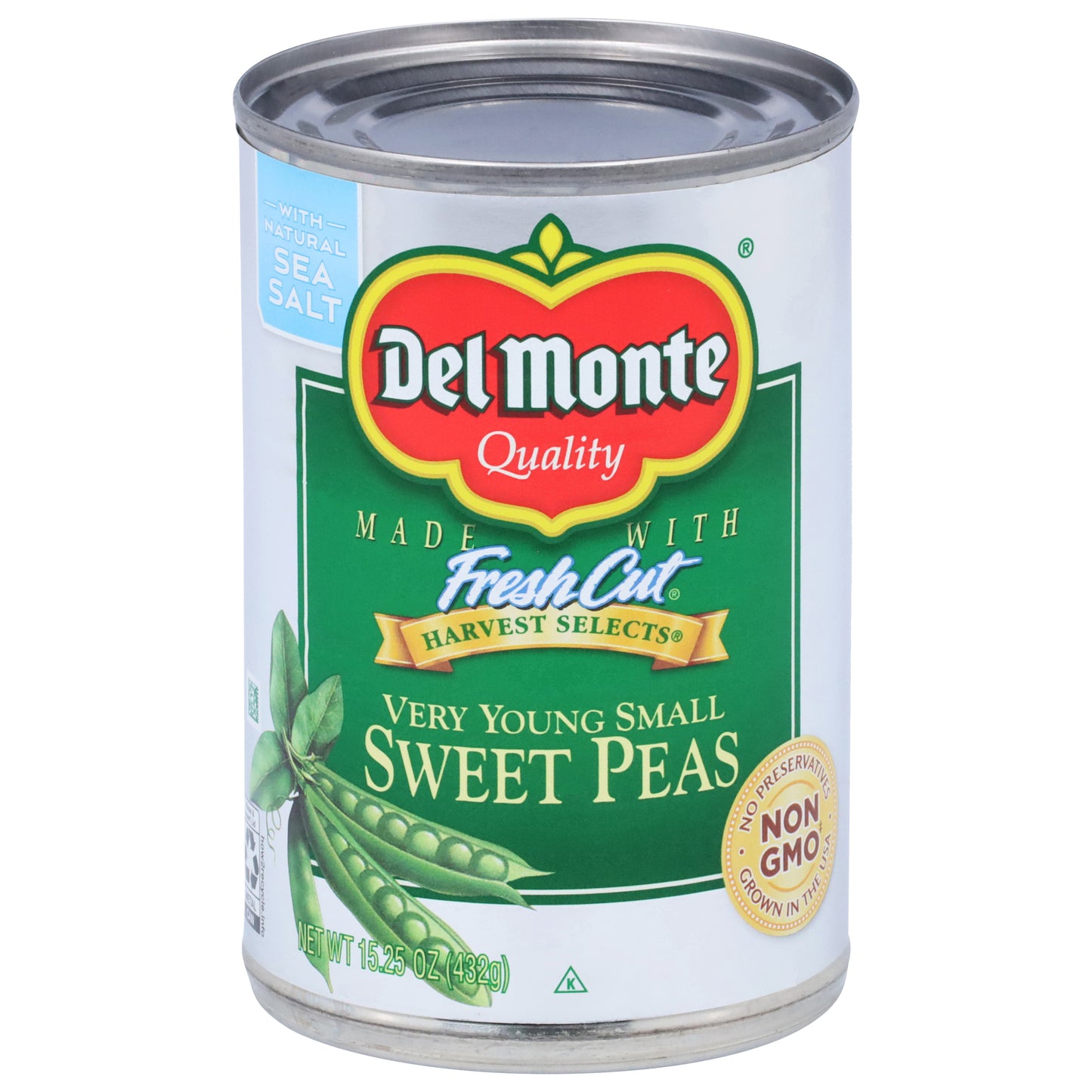 Del Monte Harvest Selects® Very Young Small Sweet Peas 15.25 oz. Can