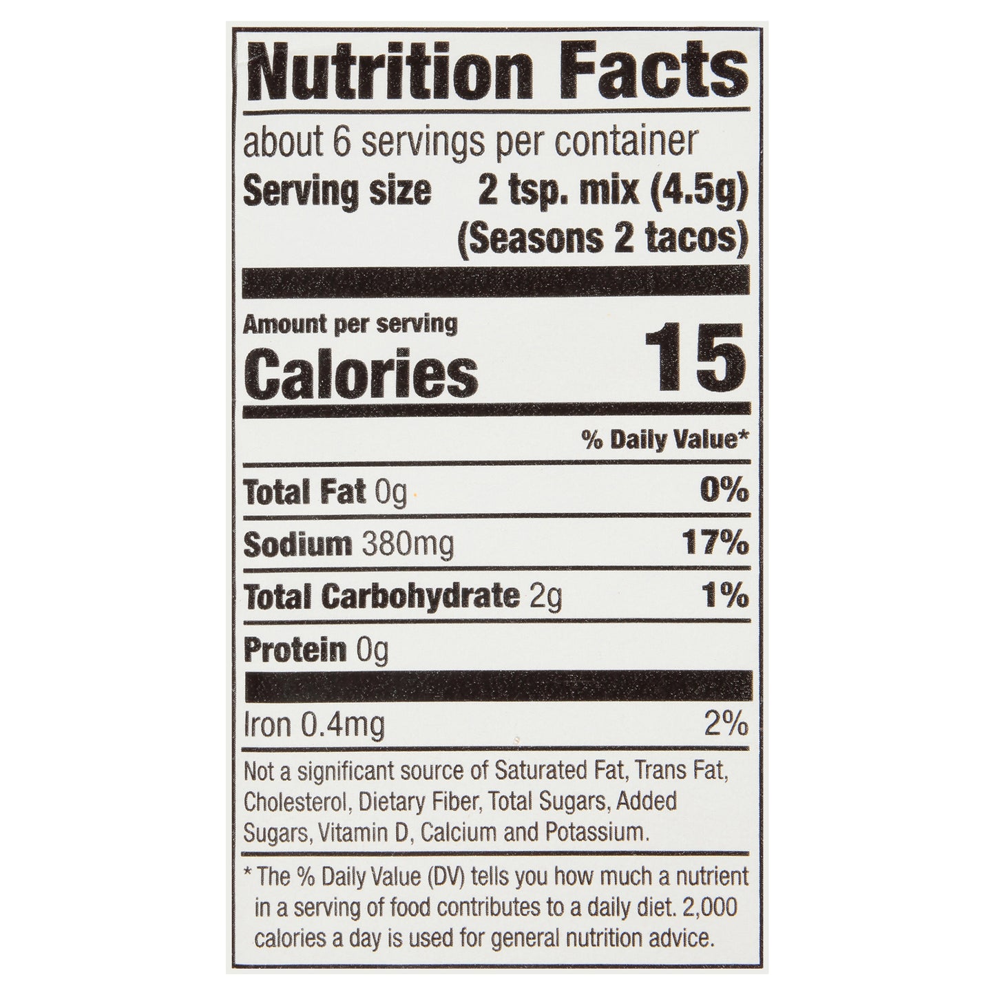 McCormick Taco Seasoning Mix, 1 oz