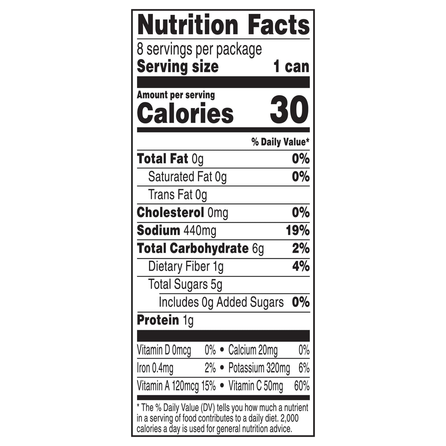 V8 Spicy Hot 100% Vegetable Juice 8 - 5.5 fl oz Cans