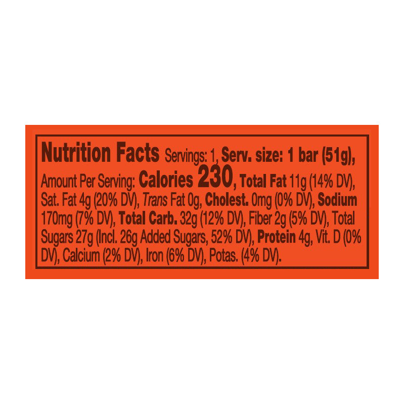 REESE'S FAST BREAK Milk Chocolate Covered Peanut Butter and Nougat Candy, Gluten Free, 1.8 oz, Bar
