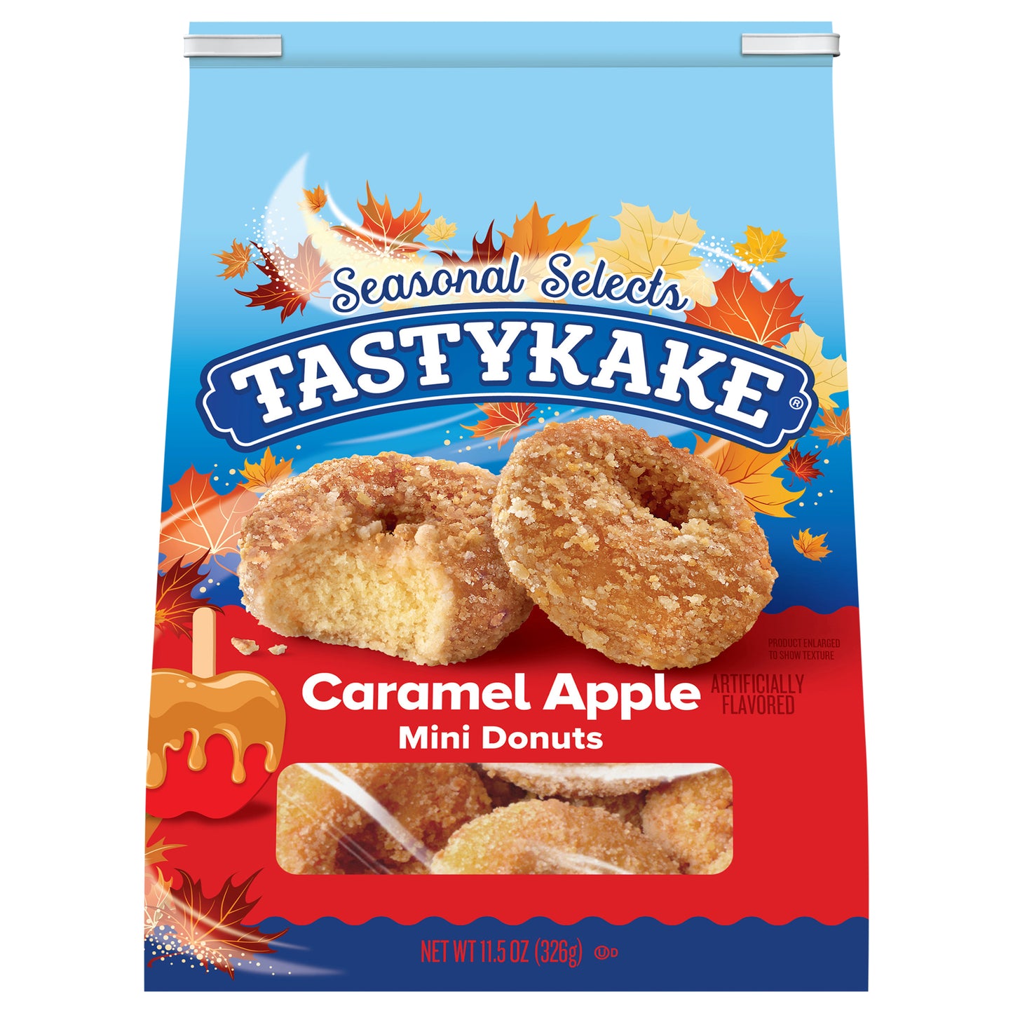Tastykake® Caramel Apple Mini Donuts 11.5 oz. Stand Up Bag