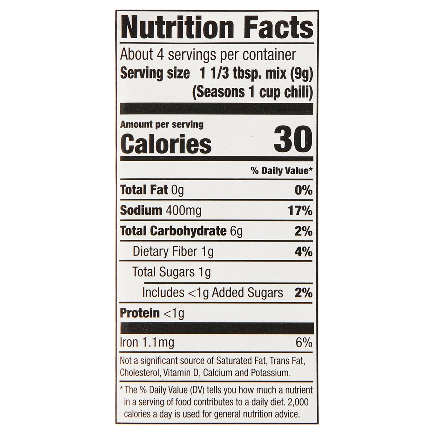 McCormick Chili Seasoning Mix - Mild, 1.25 oz