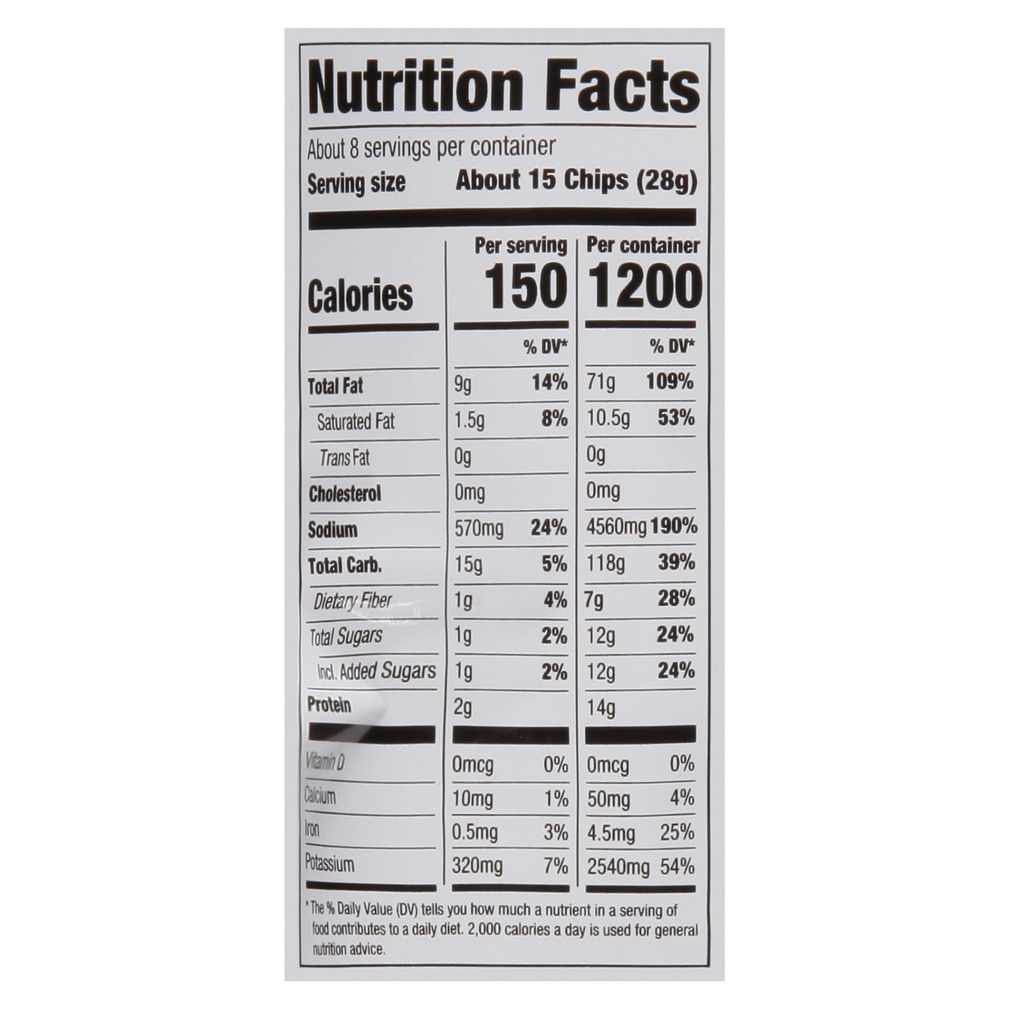 Uncle Ray's Salt & Vinegar Flavored Potato Chips 8 oz