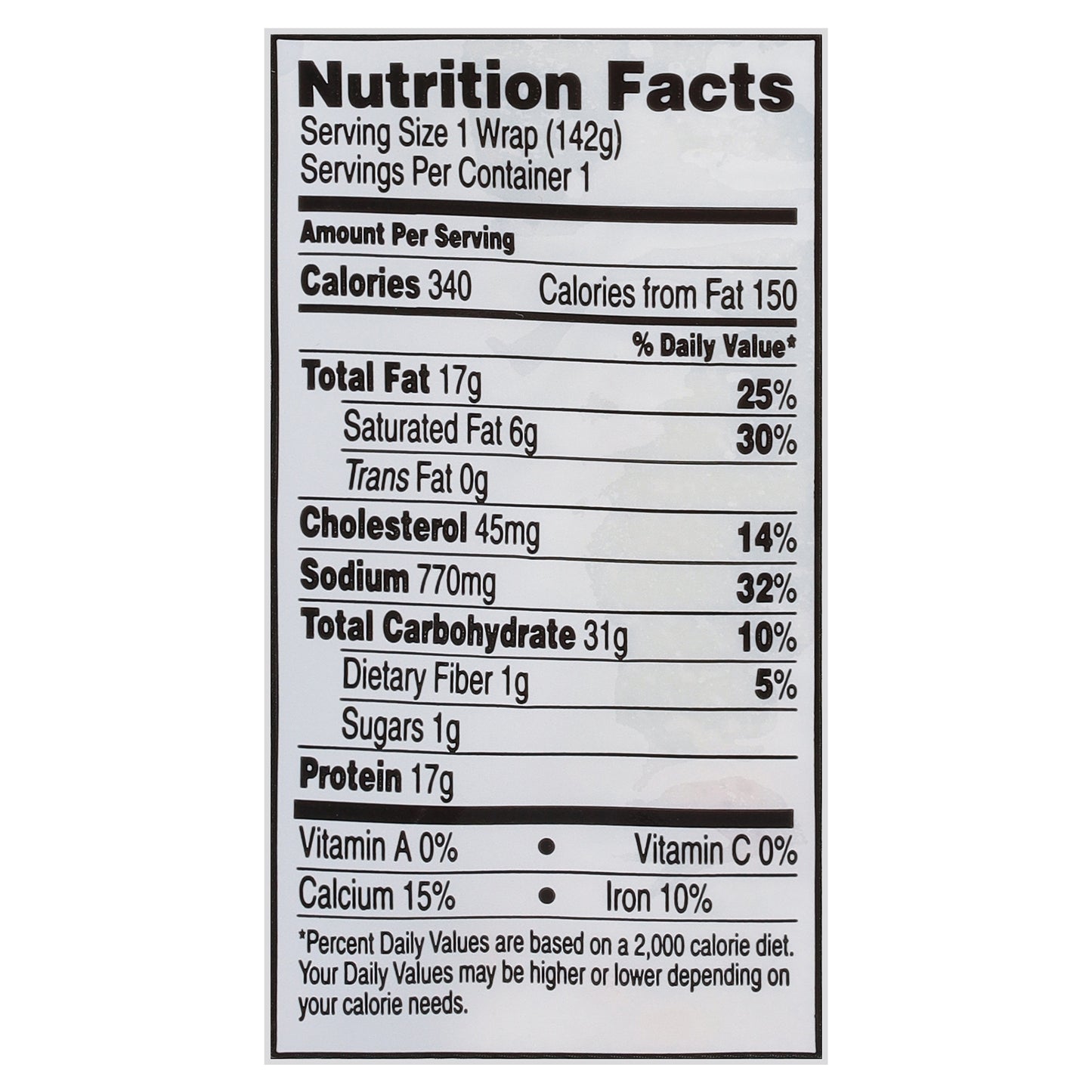 Premo Fiesta Style Chicken Wrap 5 oz