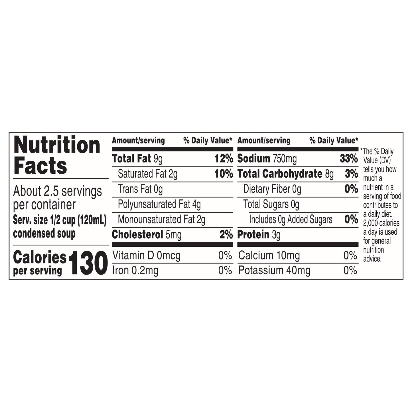 Campbell's Cream of Bacon Condensed Soup 10.5 oz