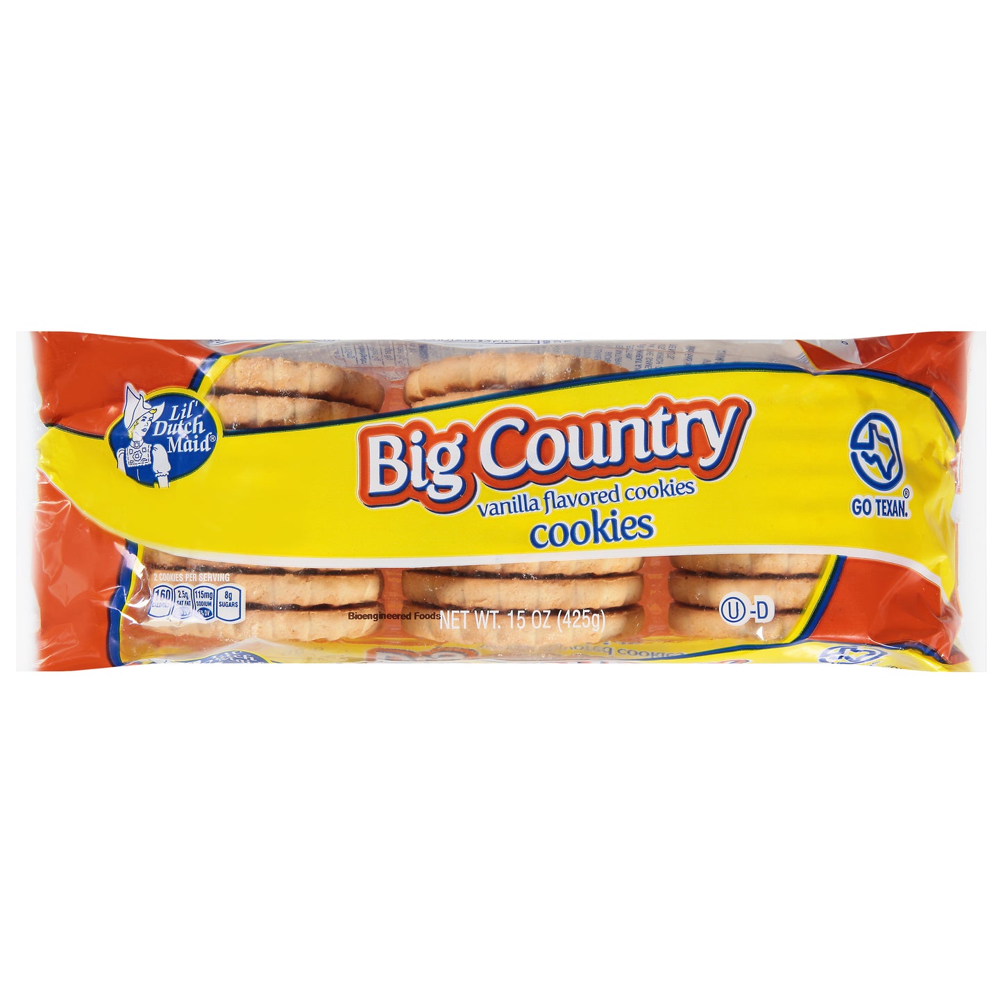 Lil Dutch Maid Big Country Vanilla Flavored Cookies 15 oz