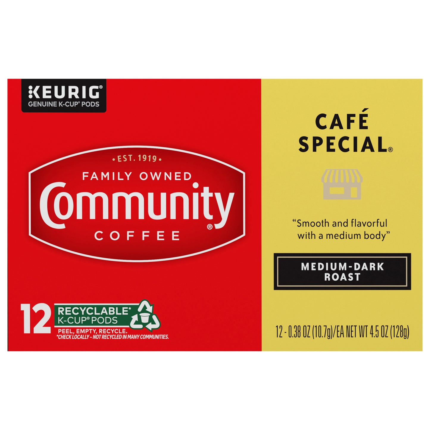 Community Coffee Café Special Medium-Dark Roast Single Serve 12 ct Box