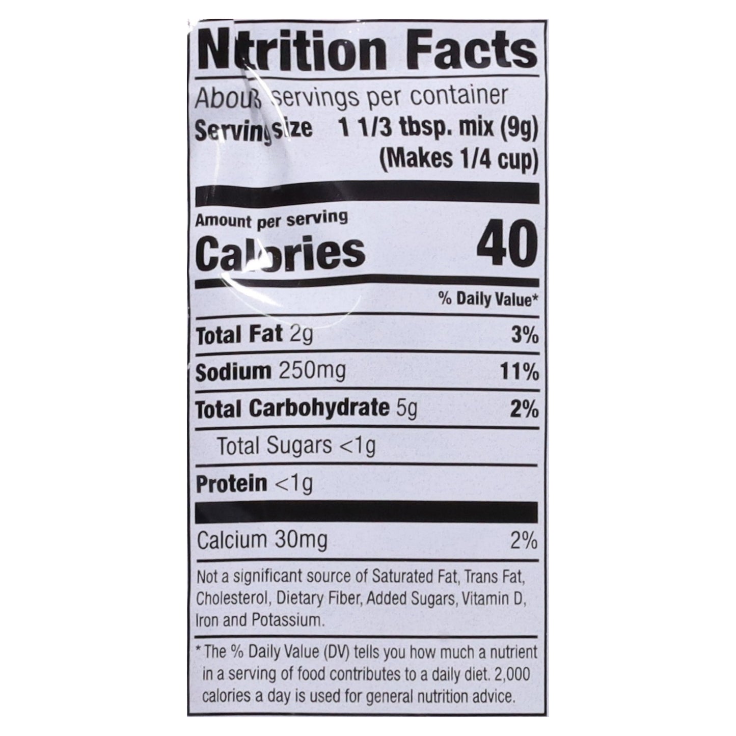 McCormick Original Country Gravy Gravy Mix 2.64 oz