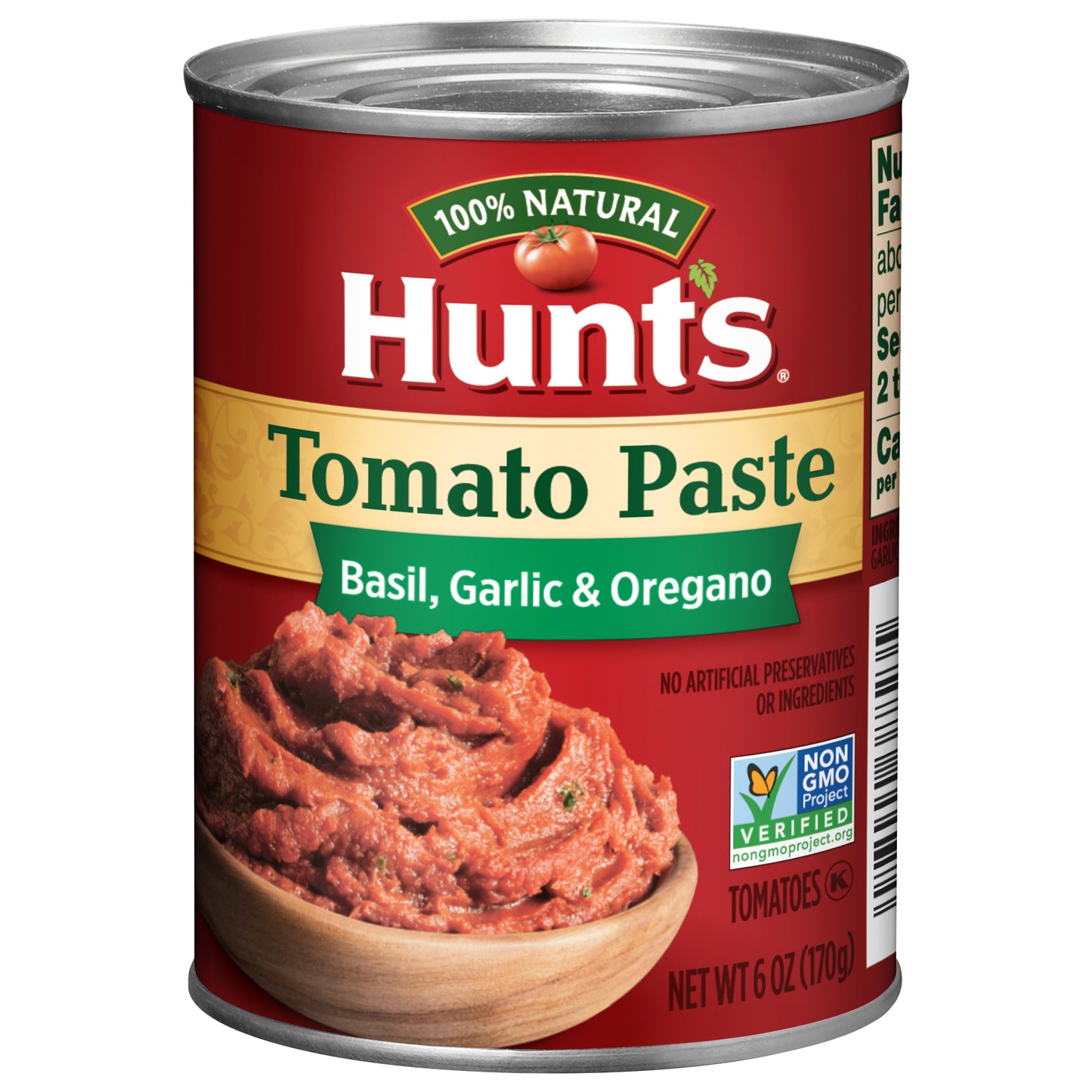 Hunt's Tomato Paste with Basil, Garlic, and Oregano, 6 oz