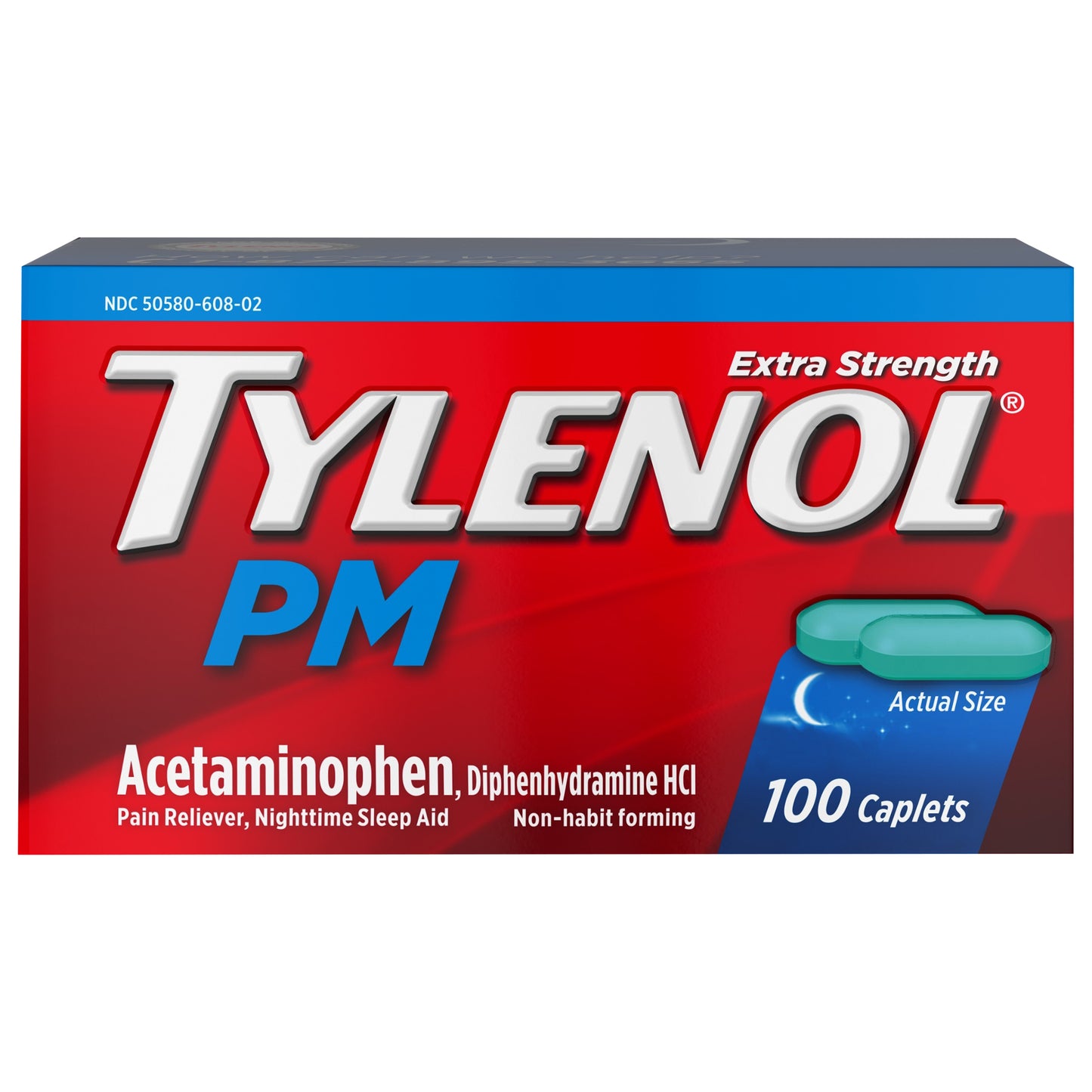 Tylenol PM Extra Strength Caplets, 100 Count