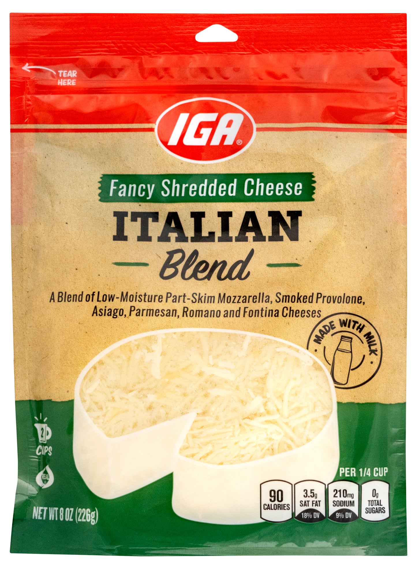 SHREDDED ITALIAN FANCY CHEESE 8 OZ