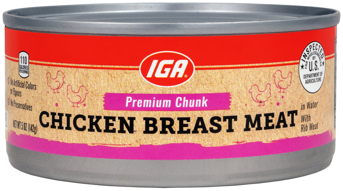CHICKEN BREAST MEAT PREMIUM CHUNK CAN 5 OZ