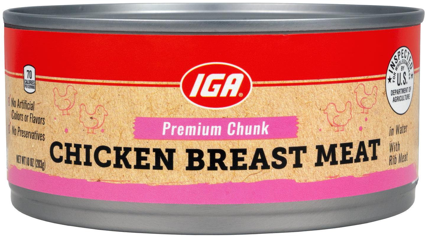 CHICKEN BREAST MEAT PREMIUM CHUNK CAN 10 OZ