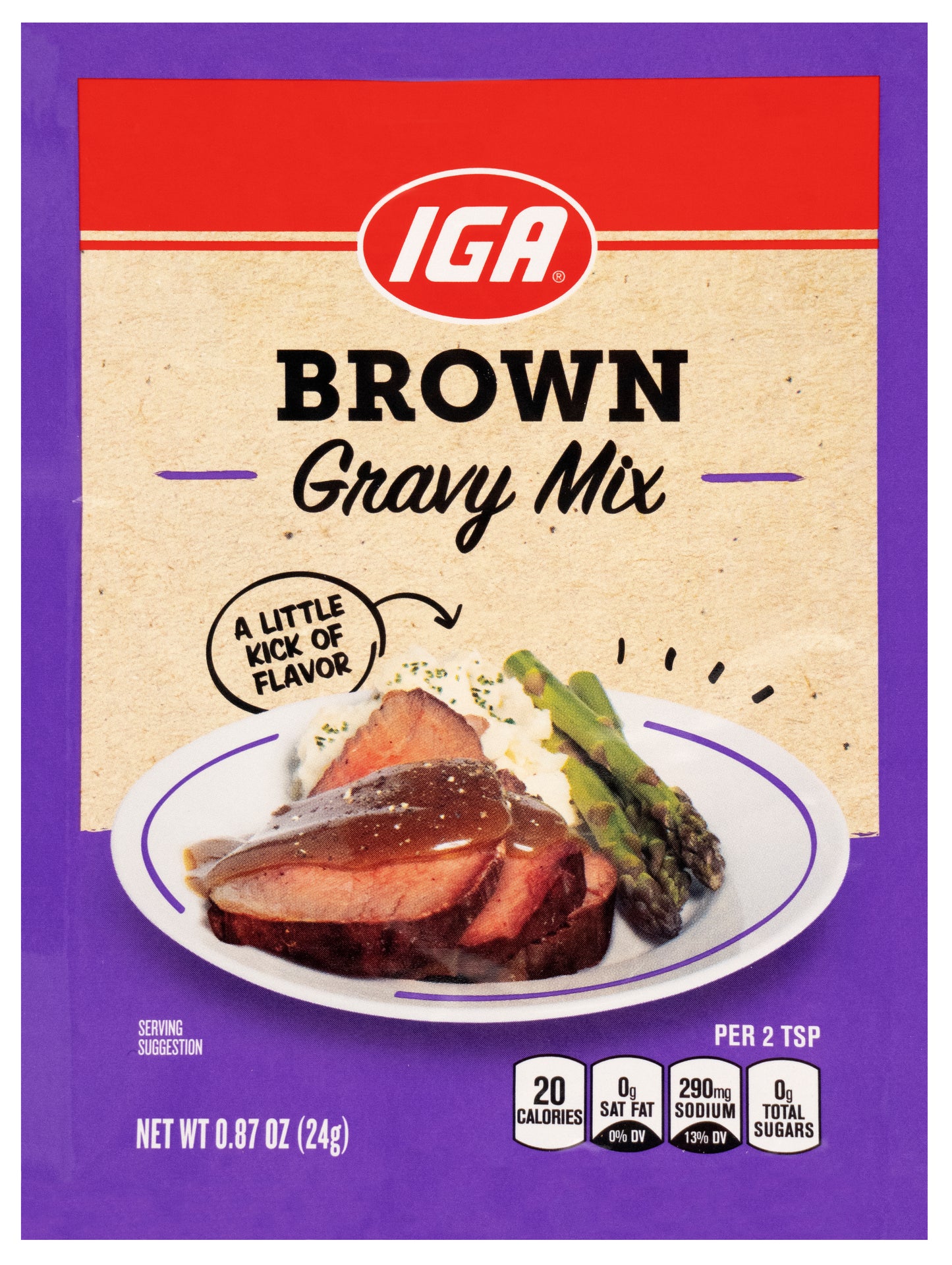 BROWN GRAVY SEASONING MIX 0.87 OZ