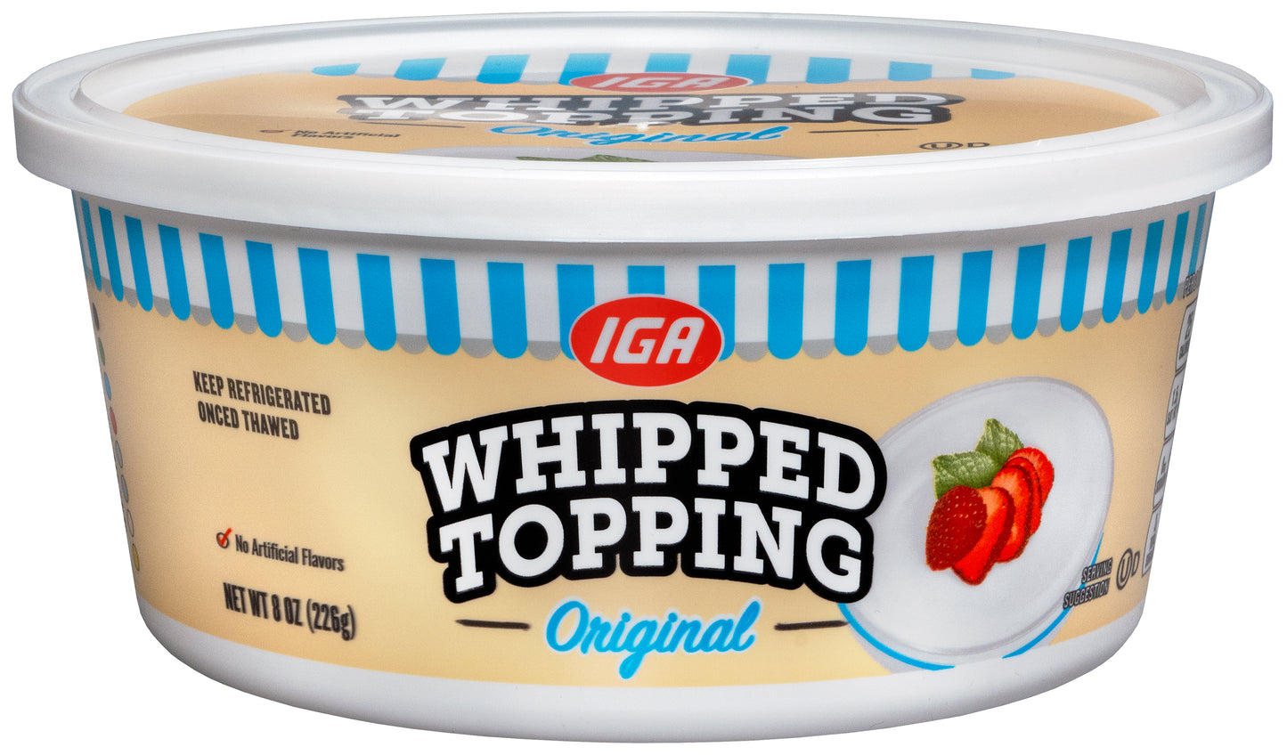 WHIPPED TOPPING ORIGINAL 8 OZ TUB