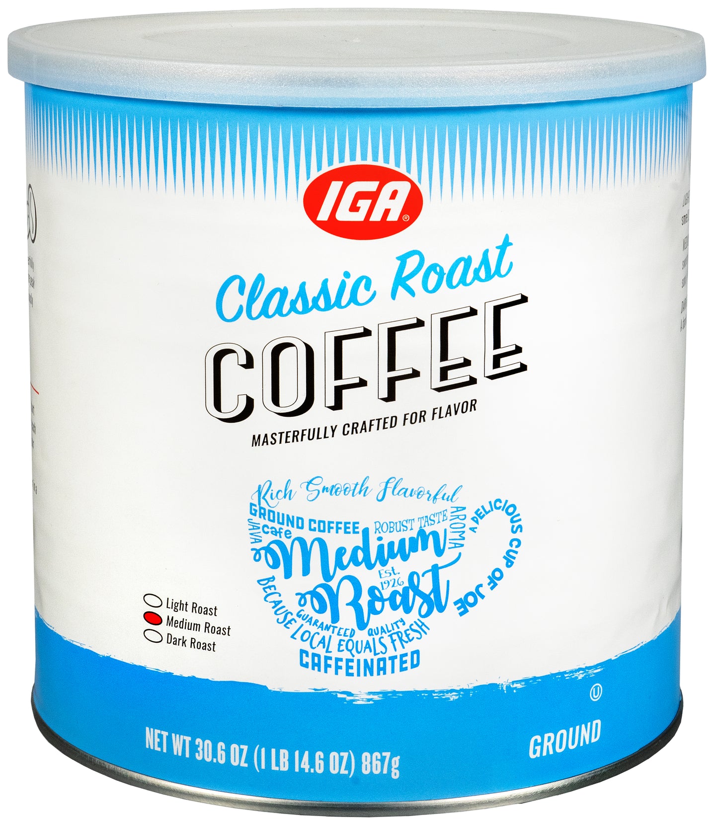 COFFEE GROUND CLASSIC ROAST 30.6 OZ