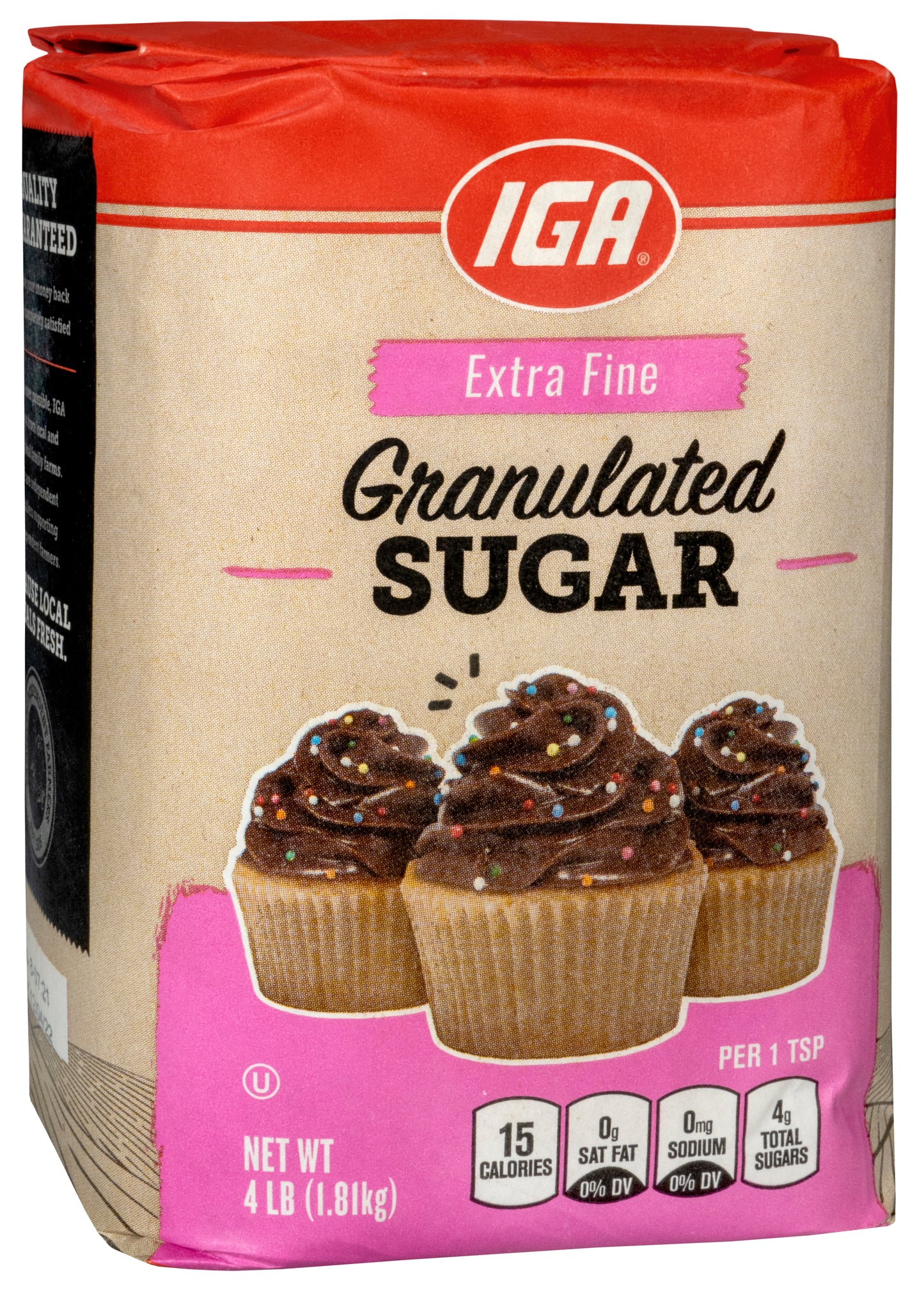 SUGAR GRANULATED EXTRA FINE 4 LB BAG