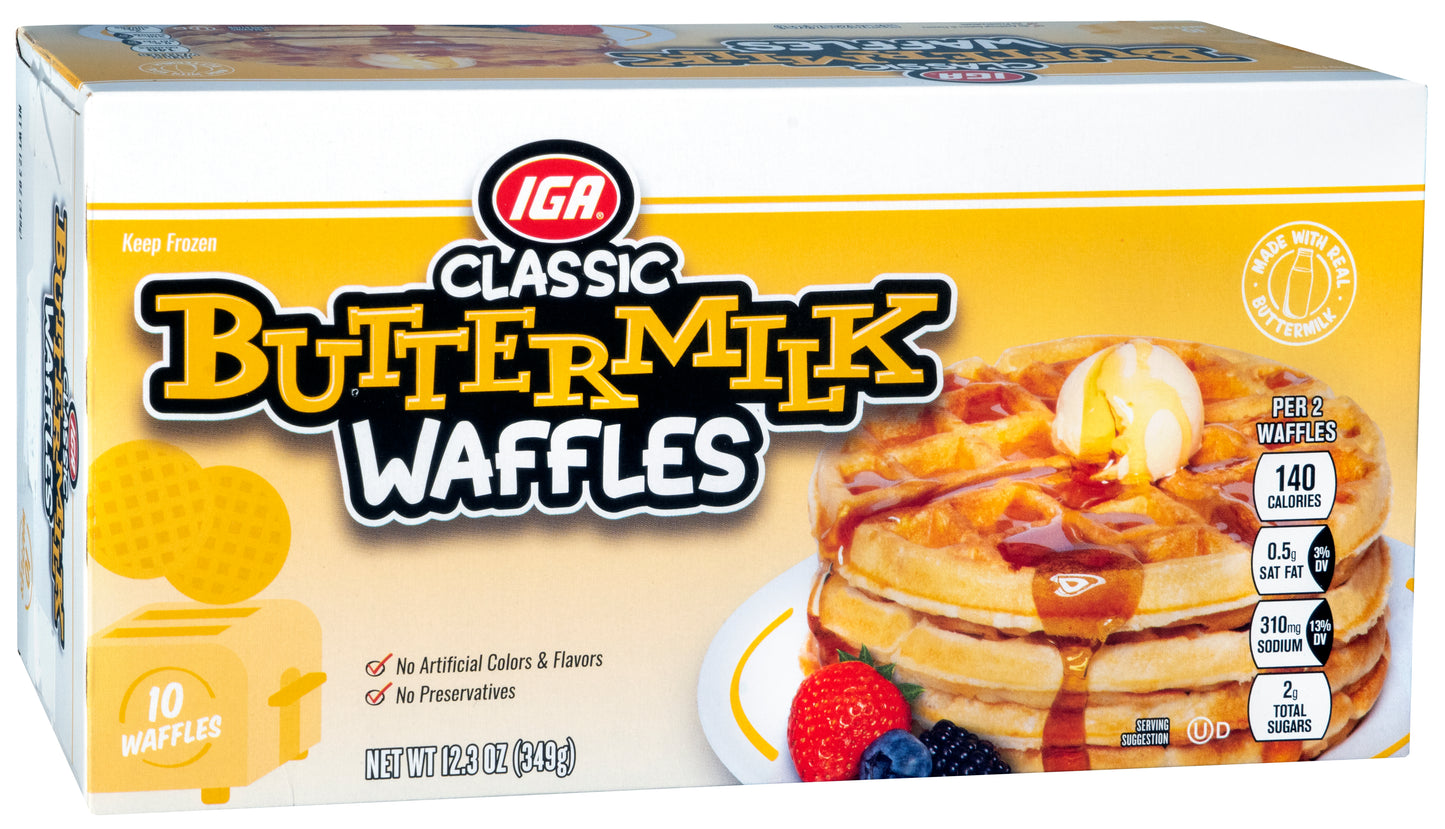WAFFLES BUTTERMILK 10 CT 12.3 OZ