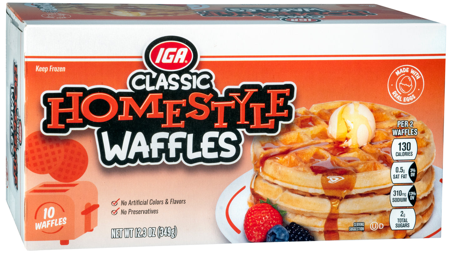 WAFFLES HOMESTYLE 10 CT 12.3 OZ