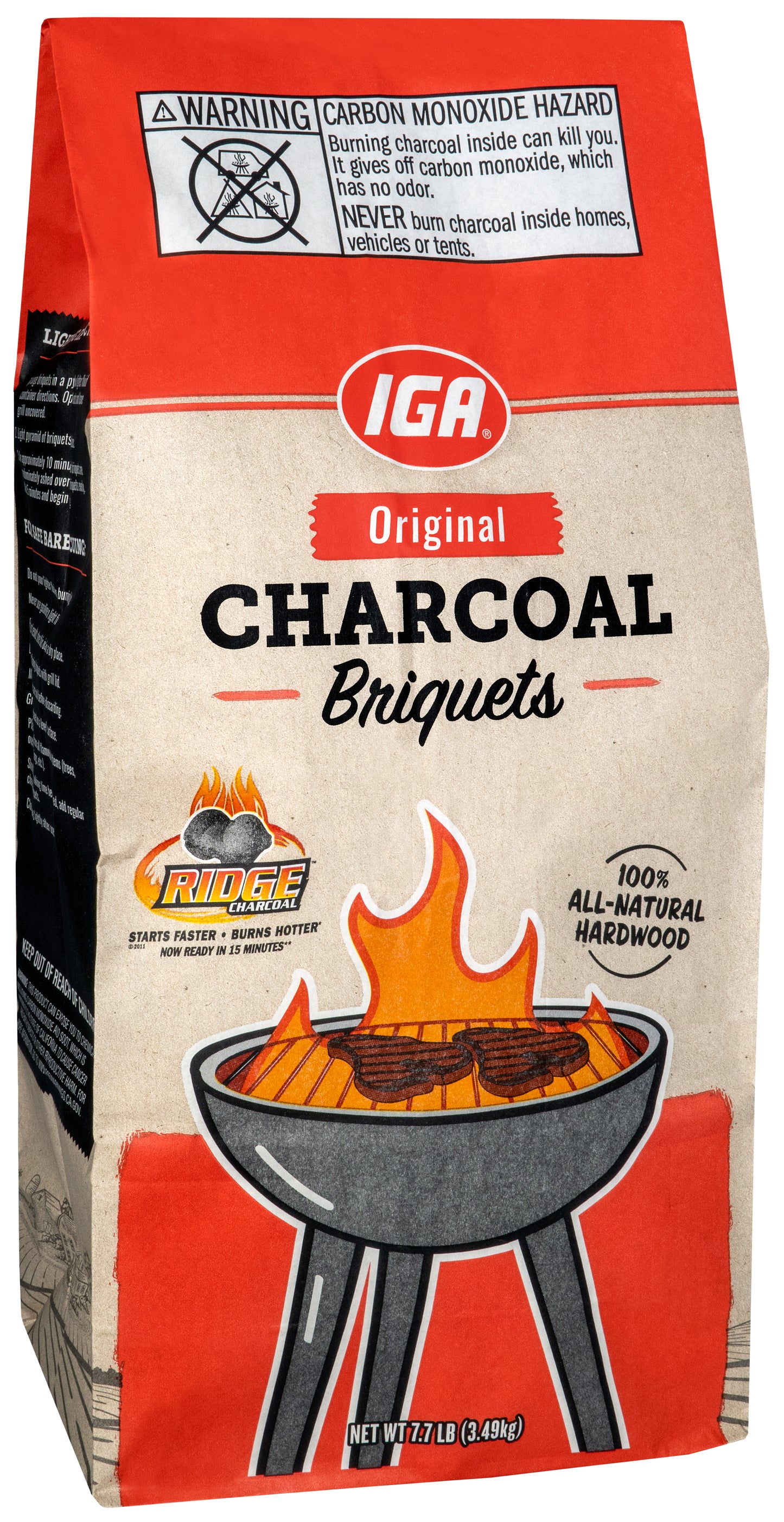 CHARCOAL BRIQUETS 7.7 LB