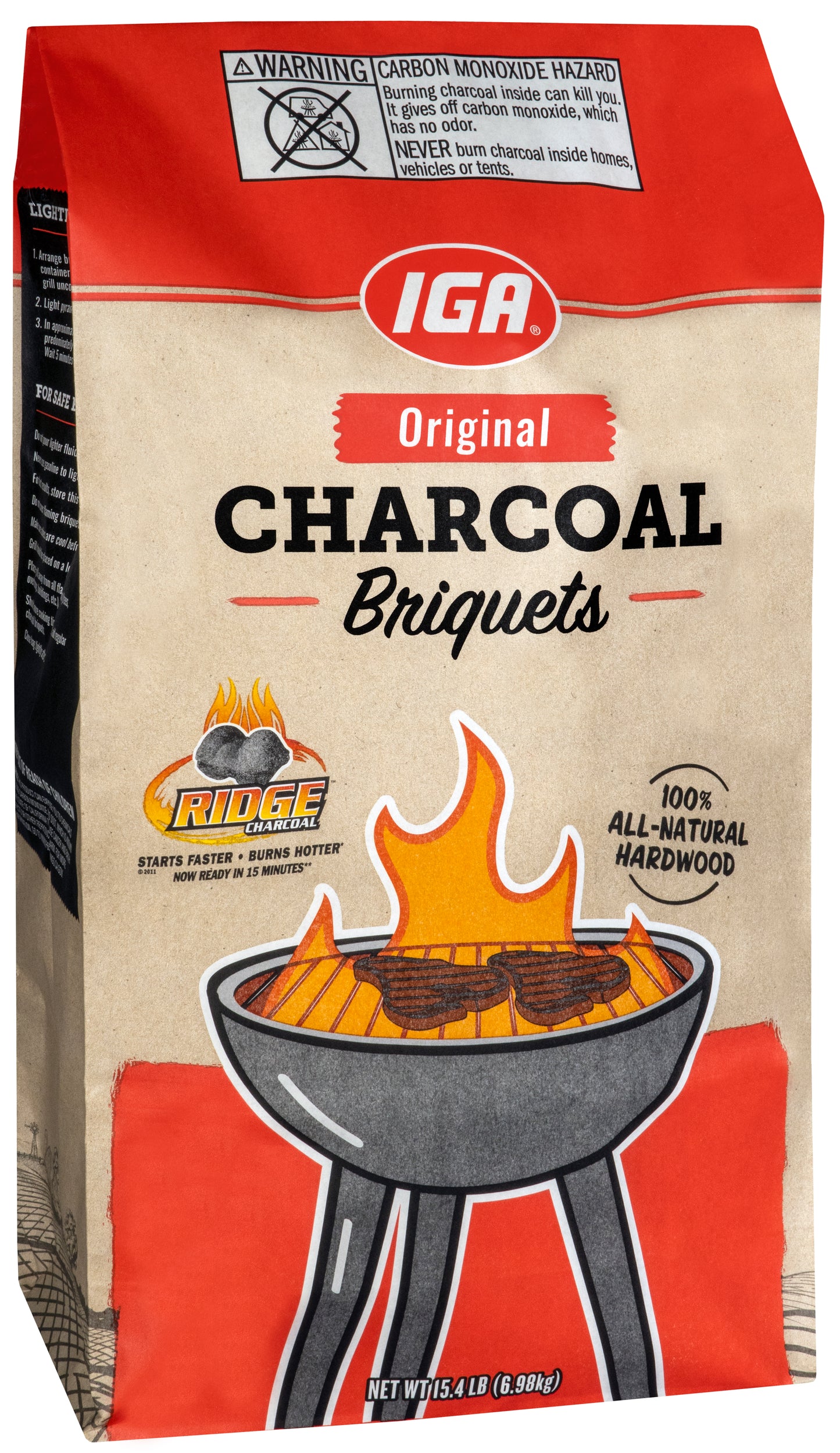 CHARCOAL BRIQUETS 15.4 LB