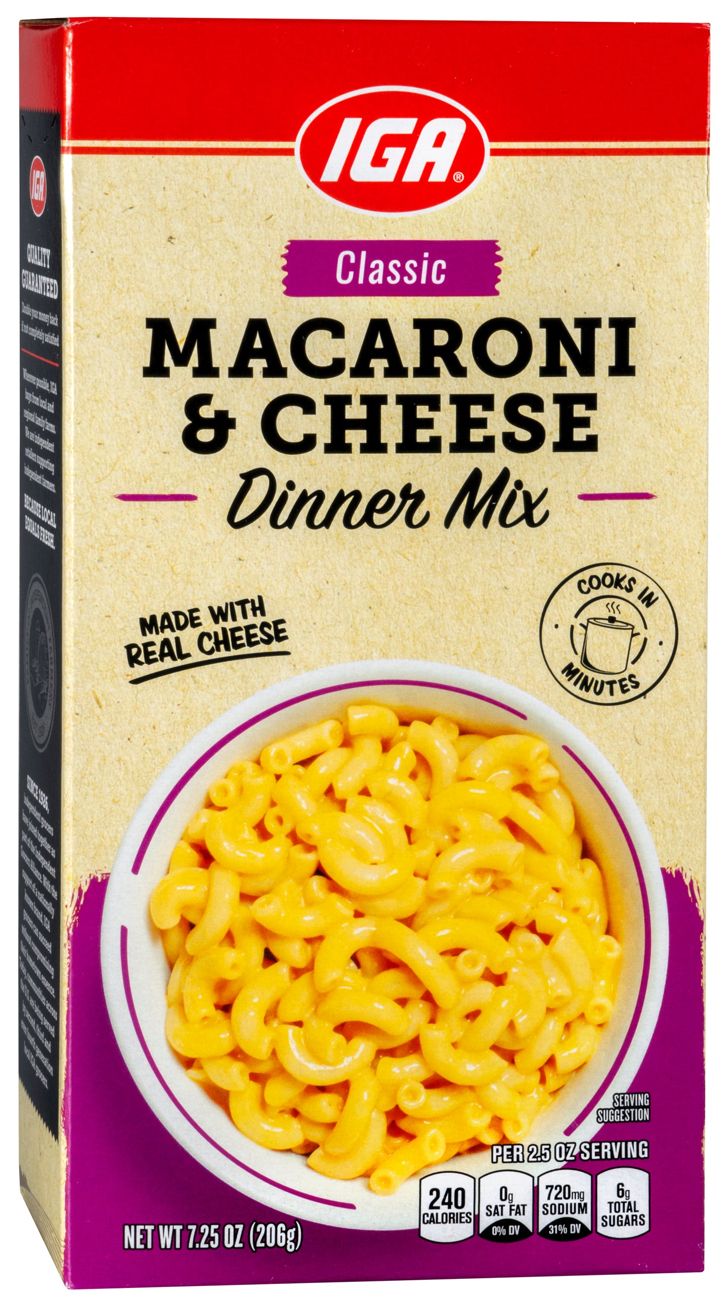 MACARONI & CHEESE 7.25 OZ BOX