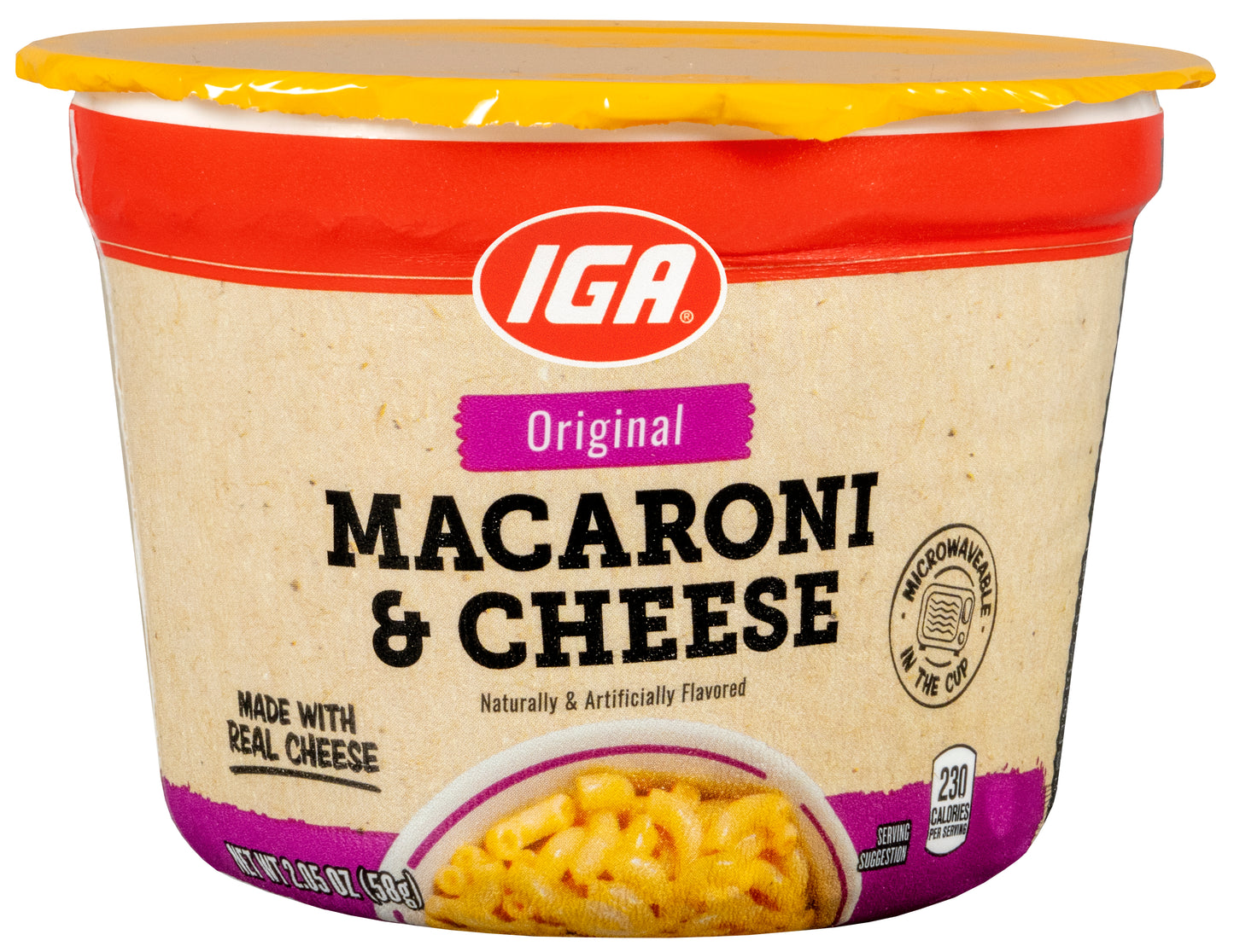 MACARONI & CHEESE BOWL SINGLES 2.05 OZ