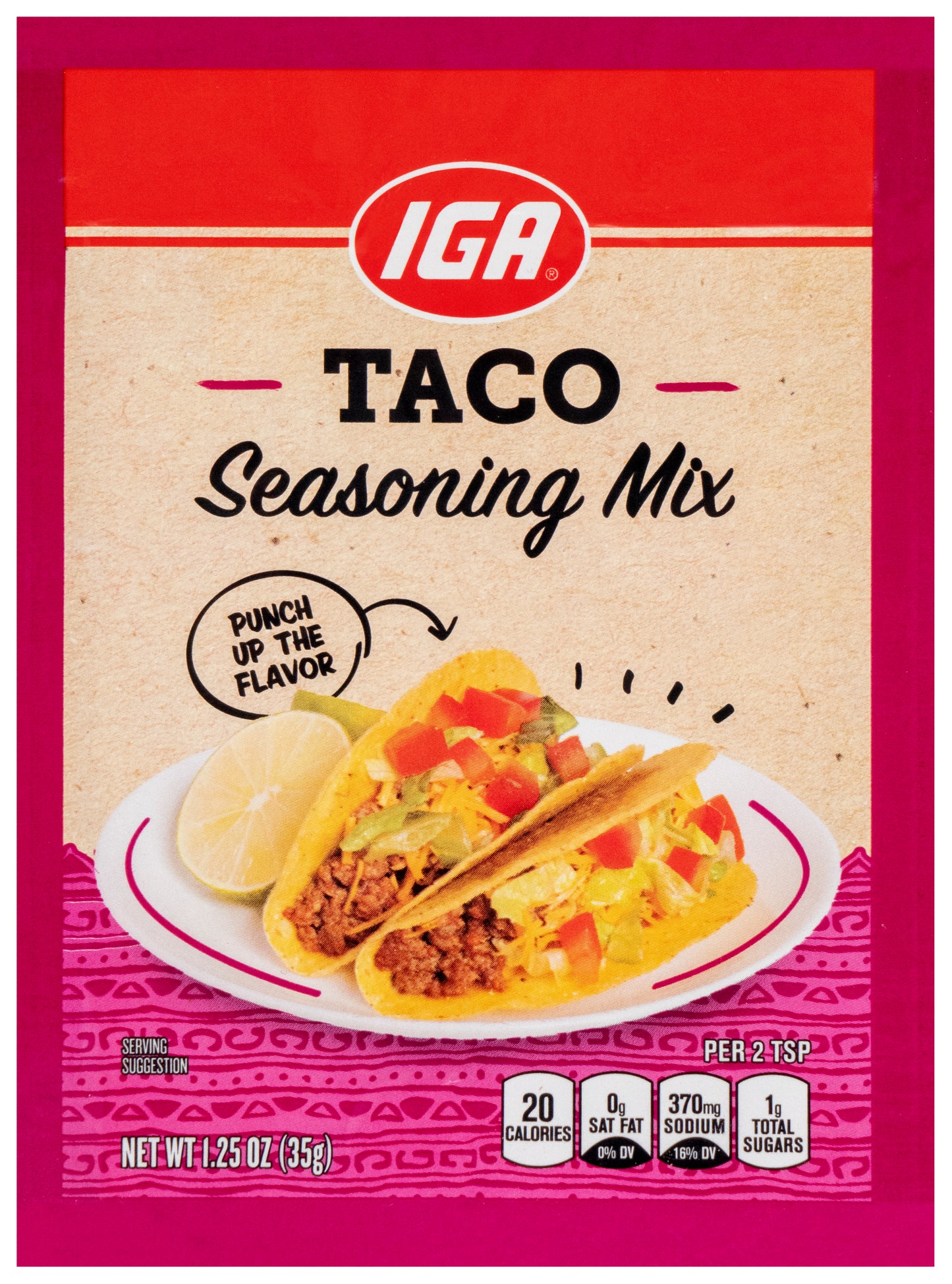 TACO SEASONING MIX 1.25 OZ