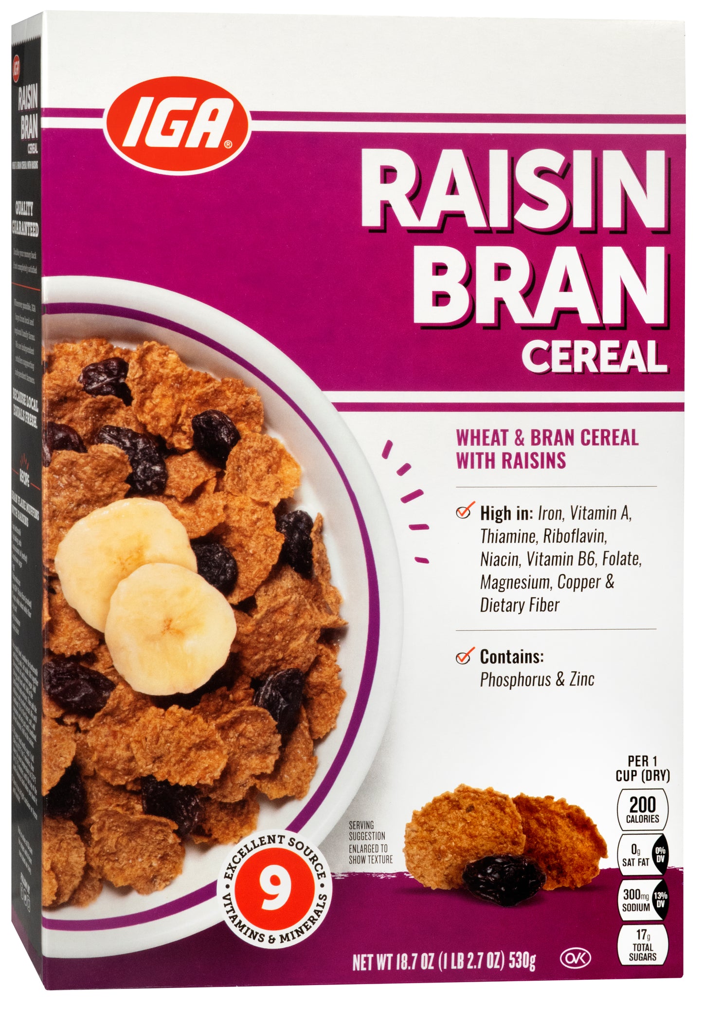 RAISIN BRAN CEREAL 18.7 OZ