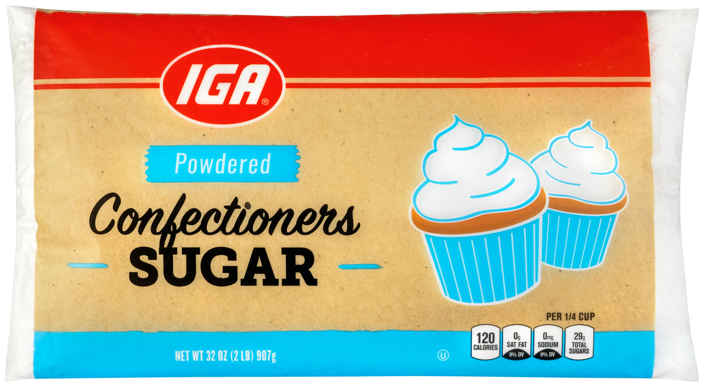 SUGAR POWDERED CONFECTIONERS 2 LB BAG