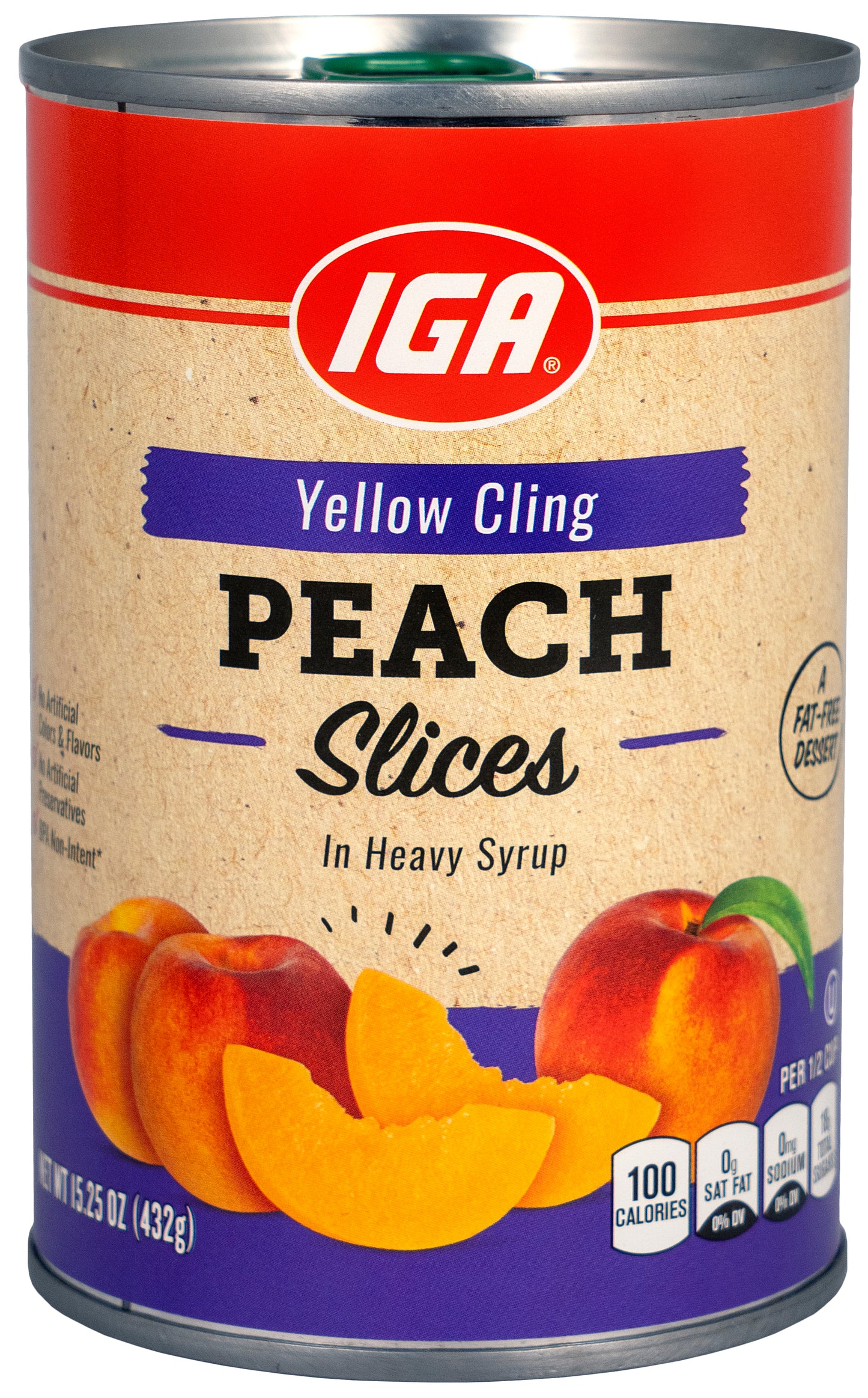 PEACH SLICES HS YC 15.25 OZ