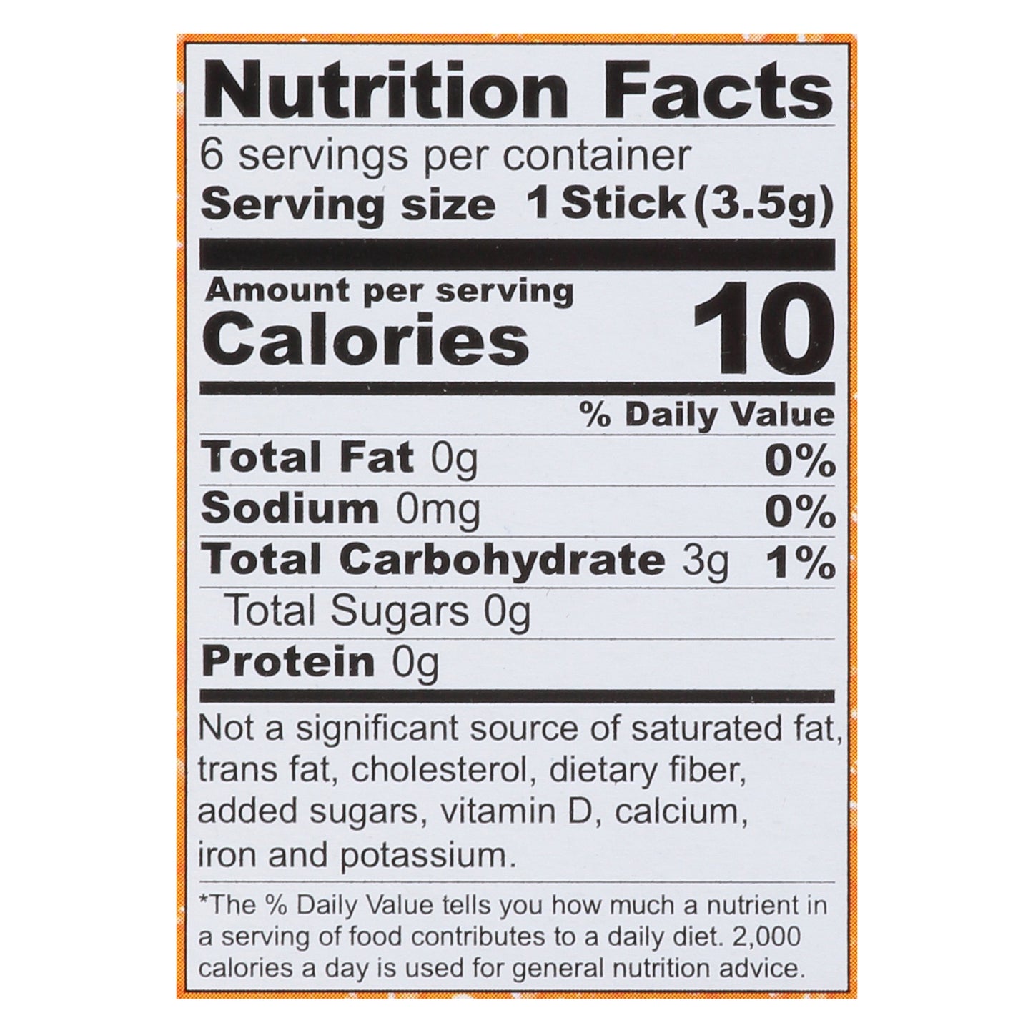 Sunkist Singles to Go! Zero Sugar Orange Drink Mix 6 Sticks