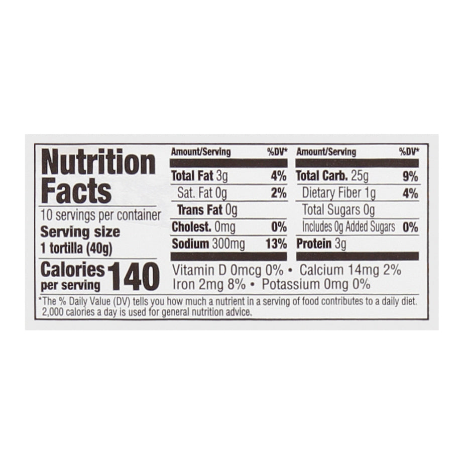 Azteca Supersize Taco Original Thin Flour Tortillas 10 ea