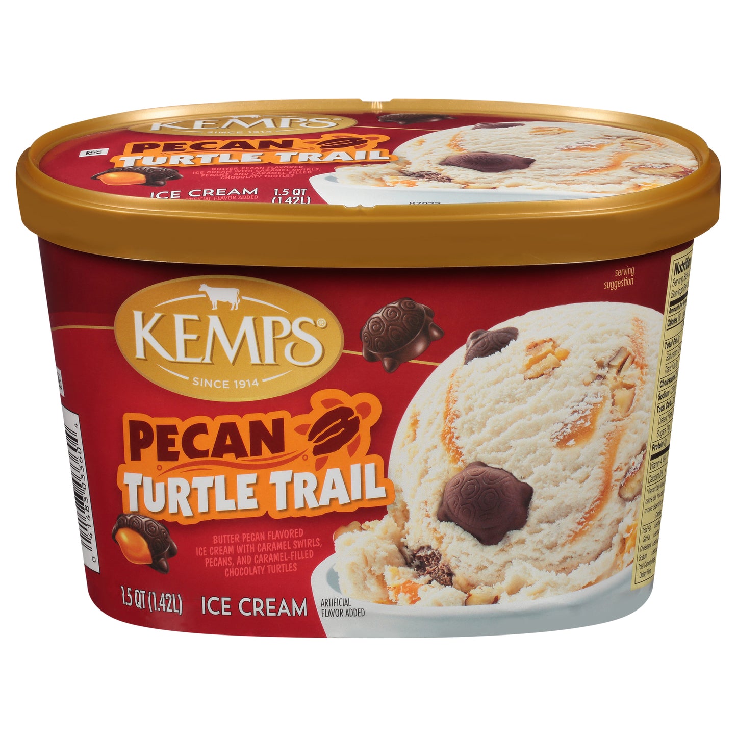 Kemps Pecan Turtle Trail Ice Cream
