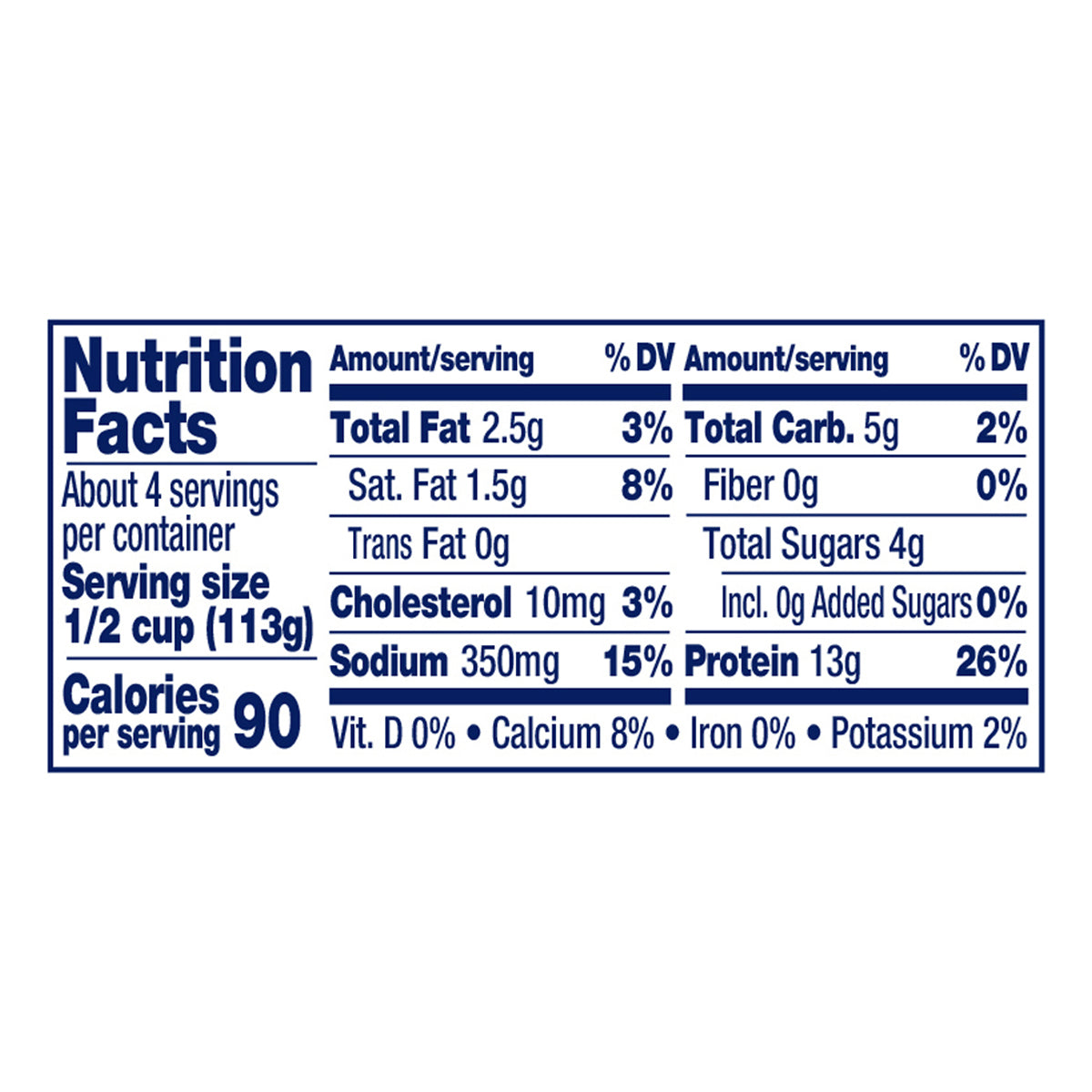 Daisy Pure and Natural 2% Low Fat Cottage Cheese 16 oz