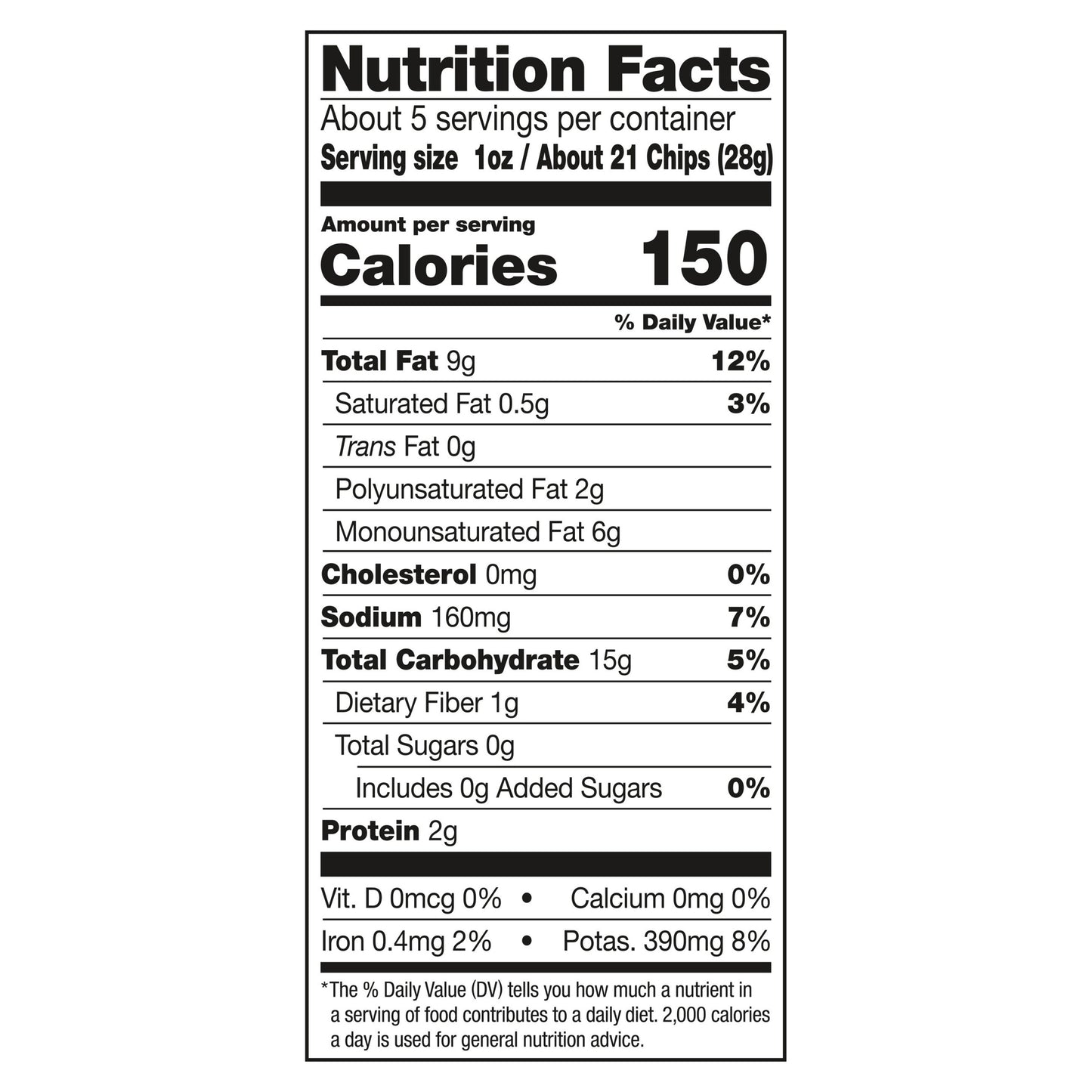 Tom's Original Potato Chips 5.5 oz