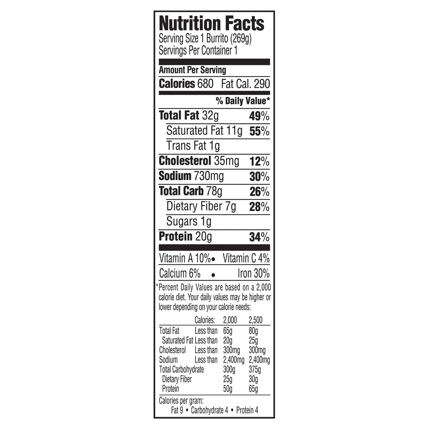 El Monterey XXL Beef & Bean Burritos, 9.5 oz