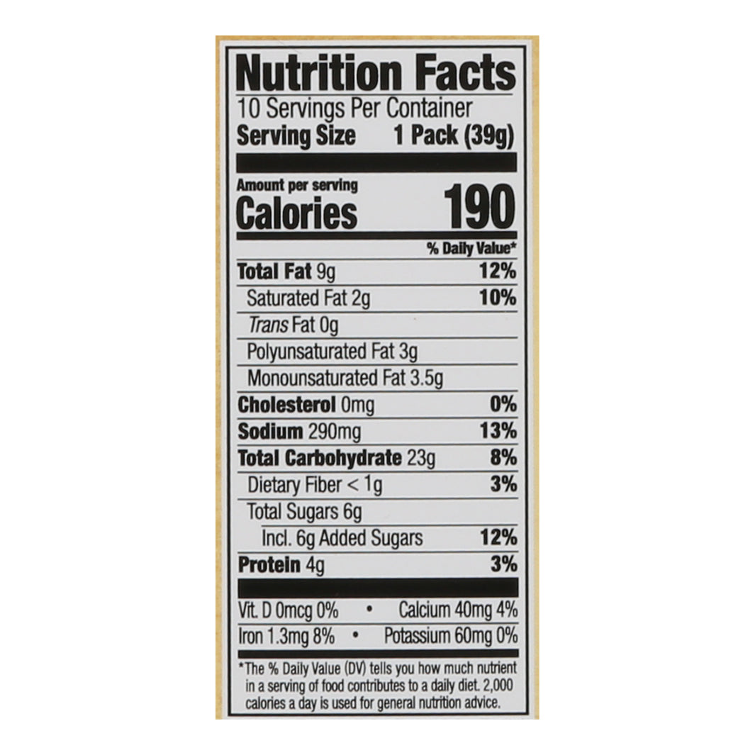 Lance Peanut Butter & Honey Sandwich Crackers 10 - 1.37 oz Packs
