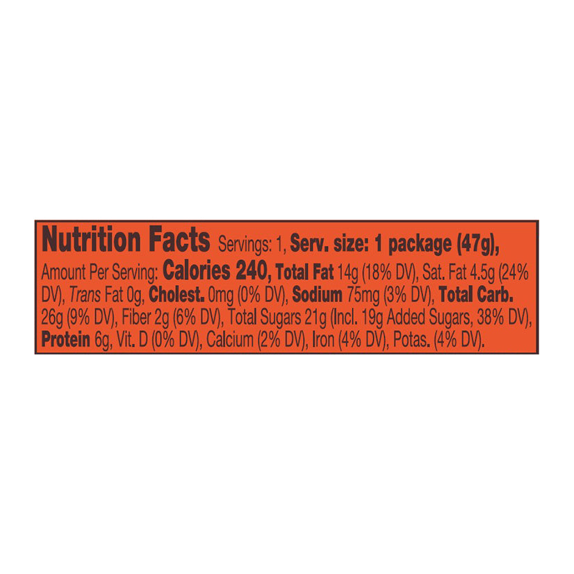 REESE'S NUTRAGEOUS Milk Chocolate, Peanut, Peanut Butter and Caramel Candy, Gluten Free, 1.66 oz, Bar