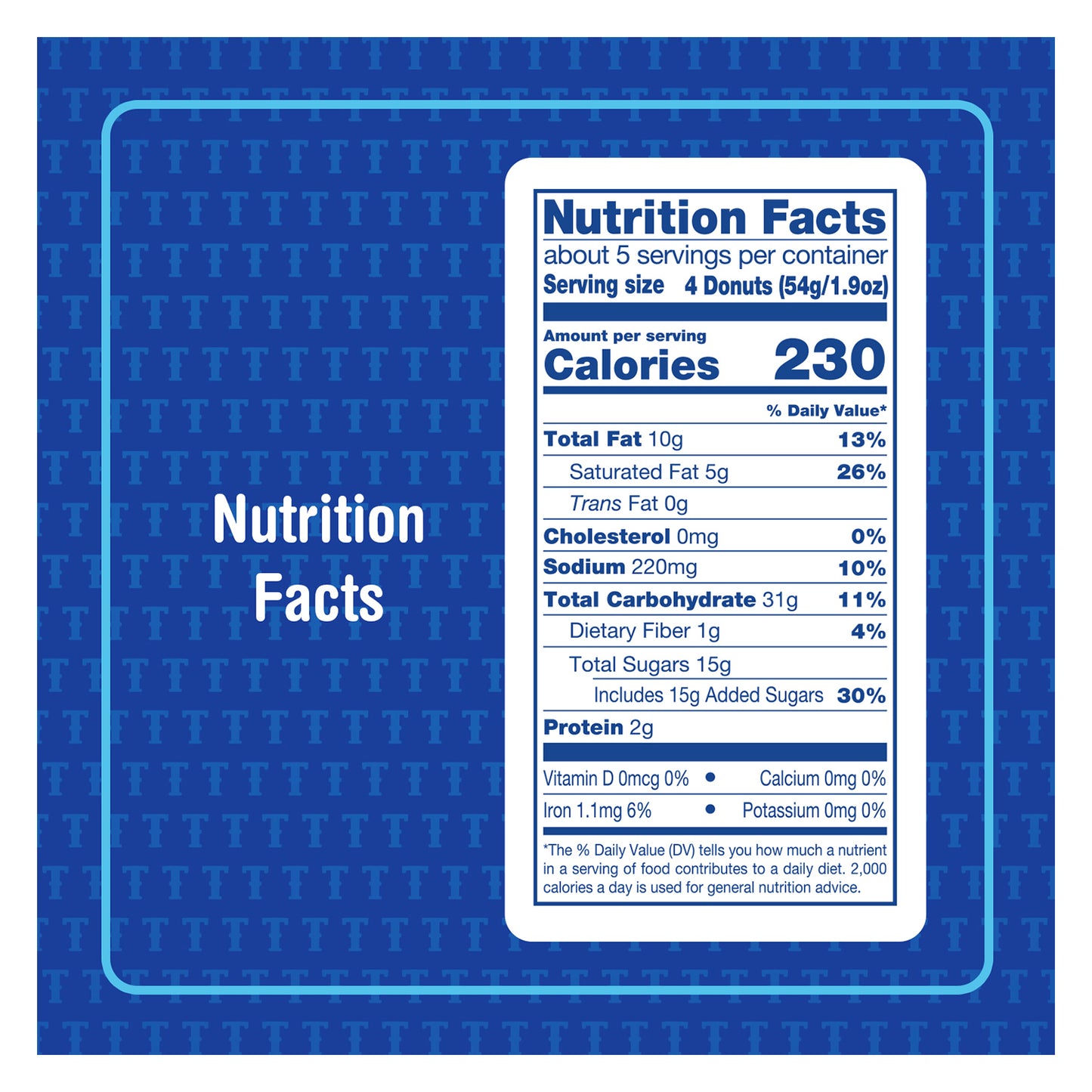 Tastykake Powdered Sugar Mini Donuts, Shareable Powdered Donuts, 10 oz Bag