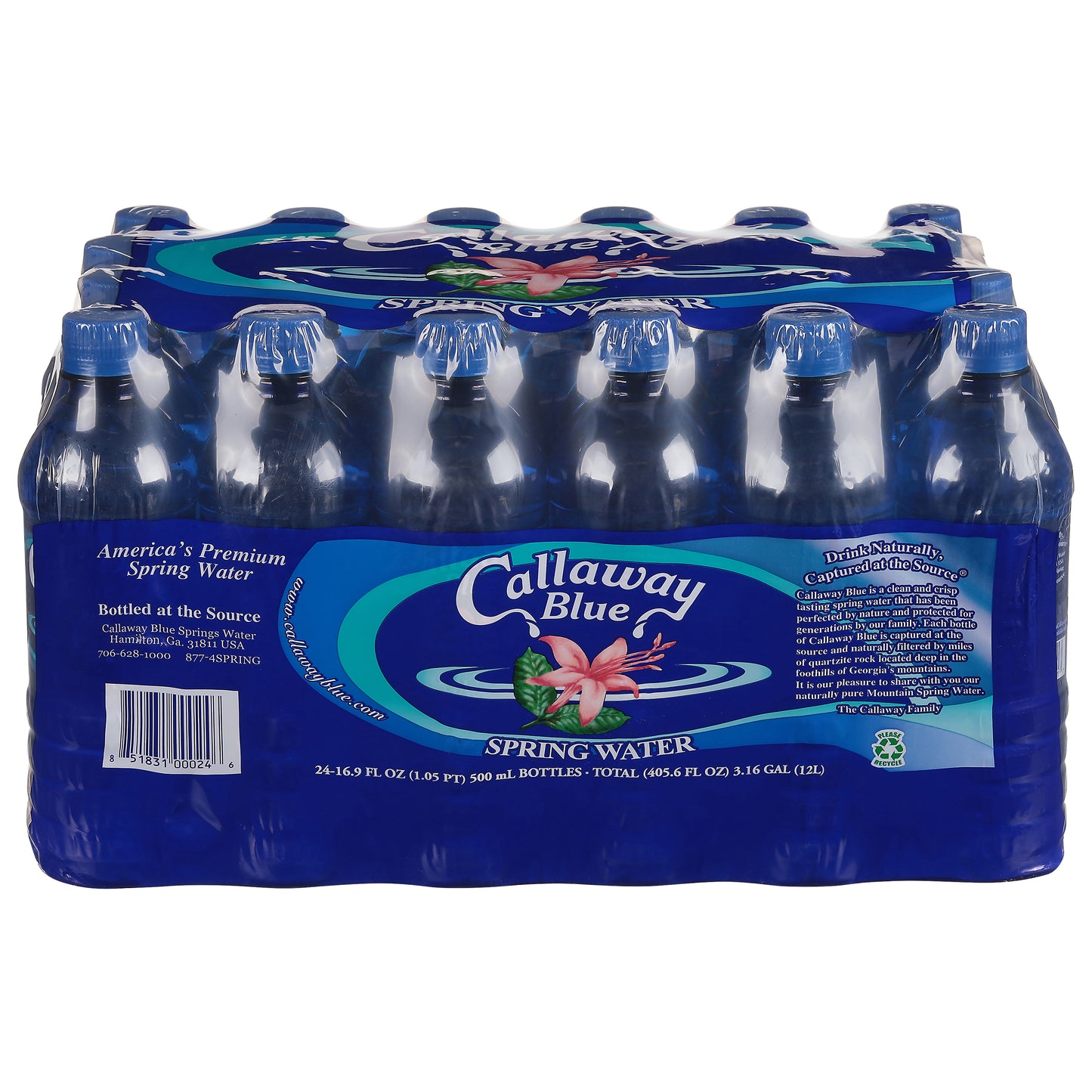 Callaway Blue Spring Water 24 - 16.9 fl oz Bottles