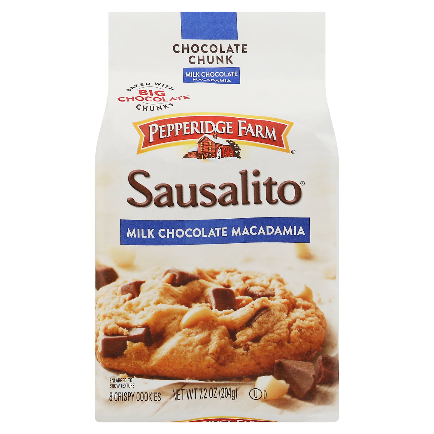 Pepperidge Farm Sausalito Crispy Milk Chocolate Macadamia Cookies 8 ea